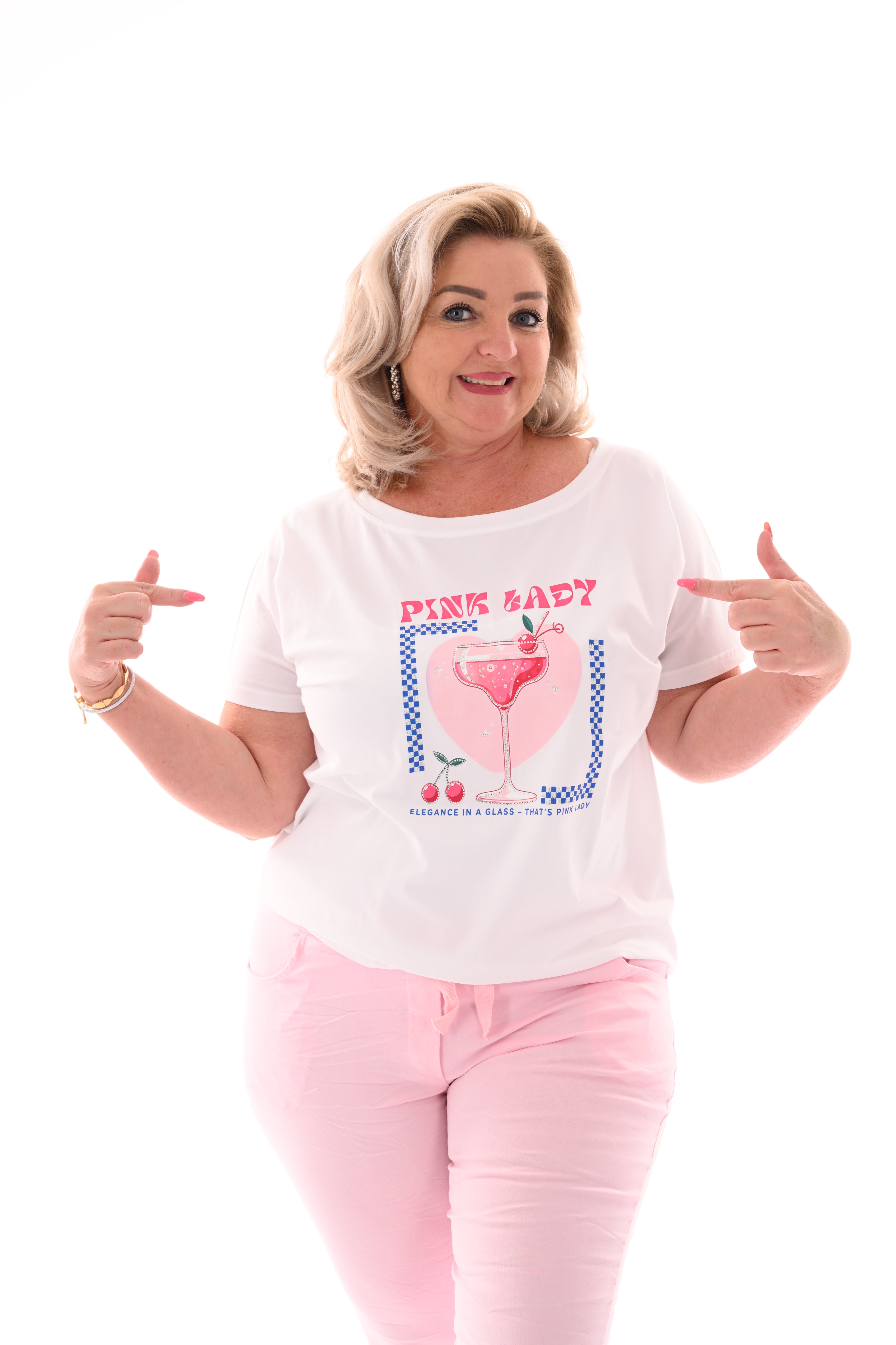 T-shirt pink lady roze