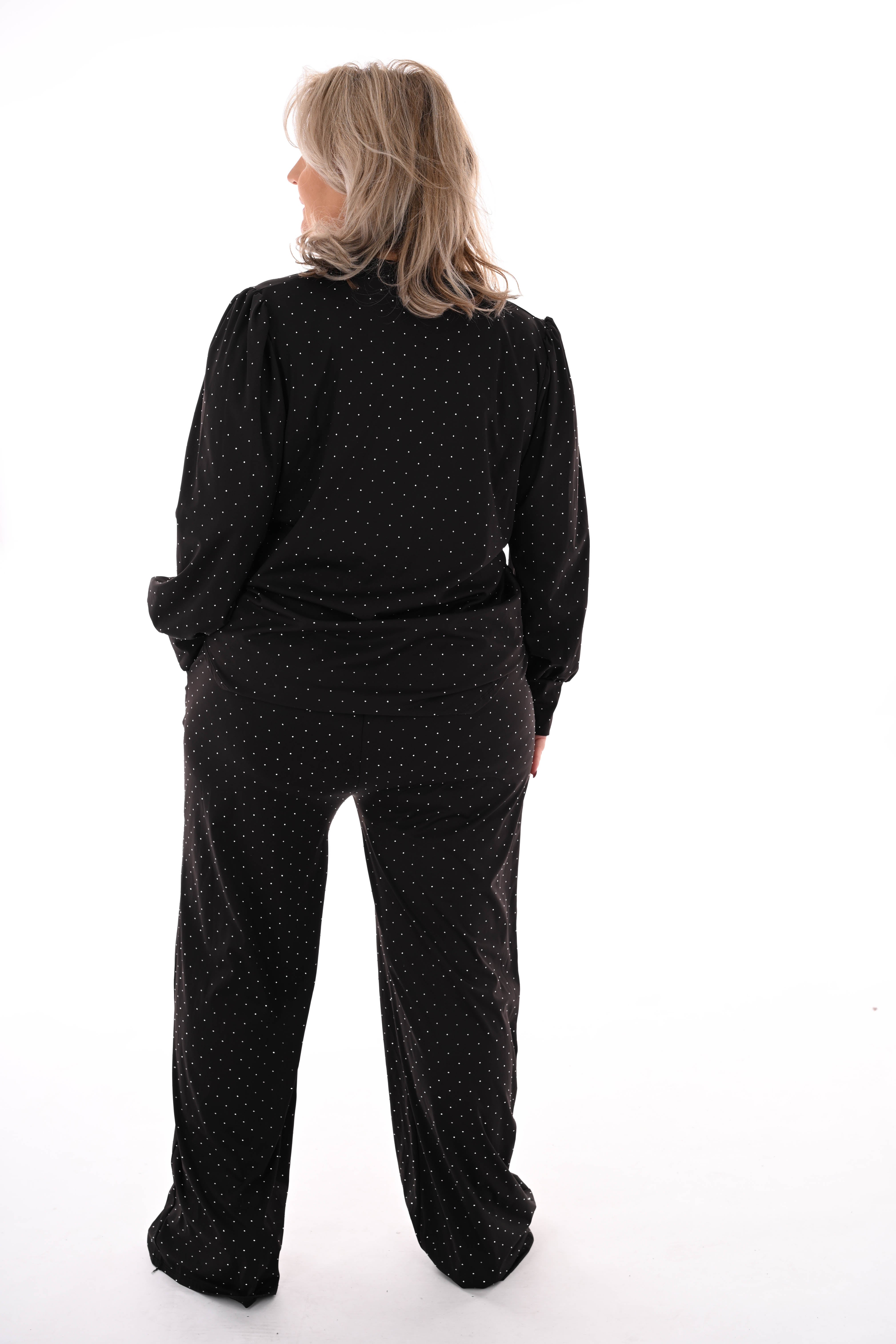 Travel pak met strass zwart