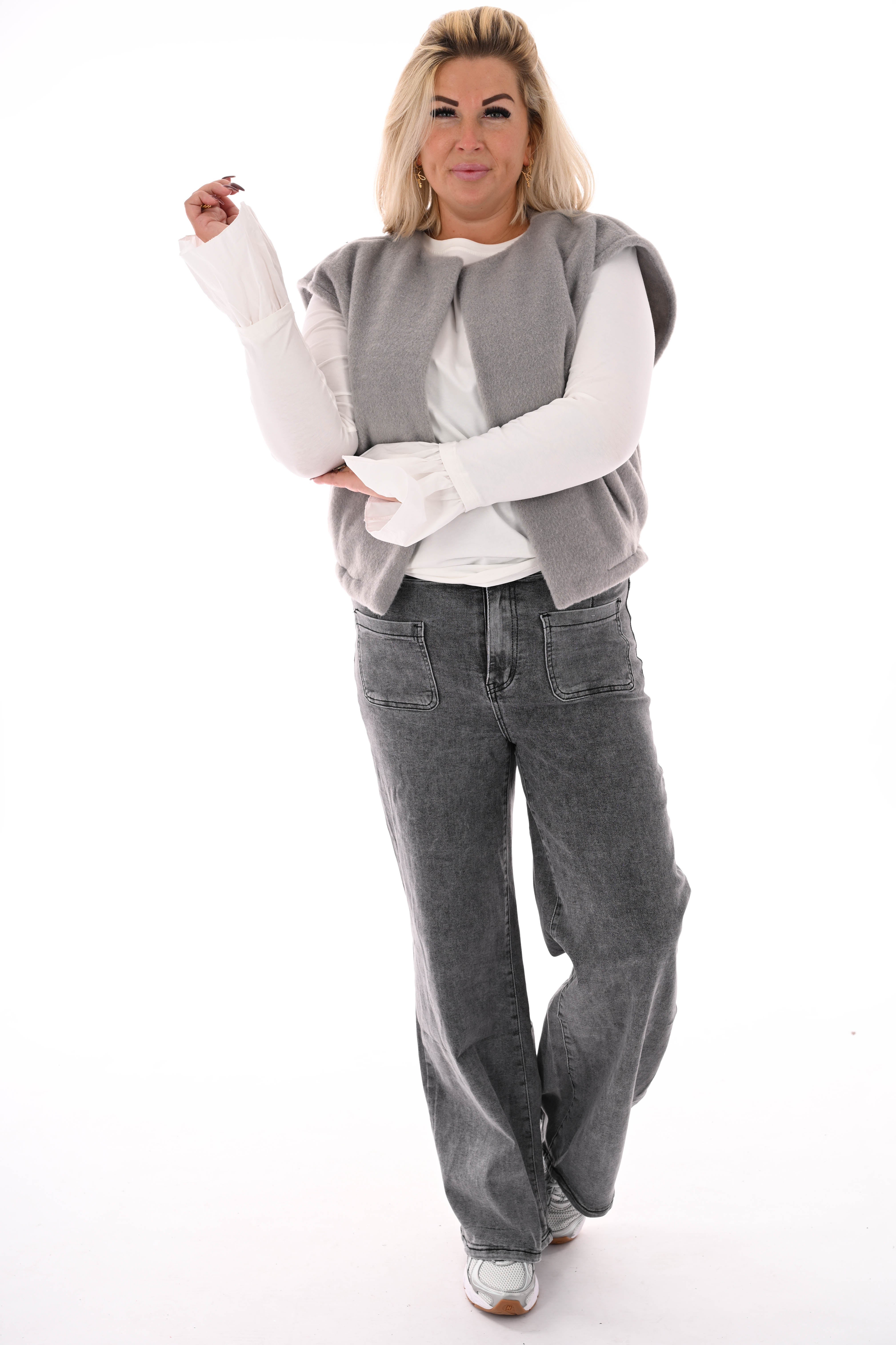 Redberry wide leg grijs