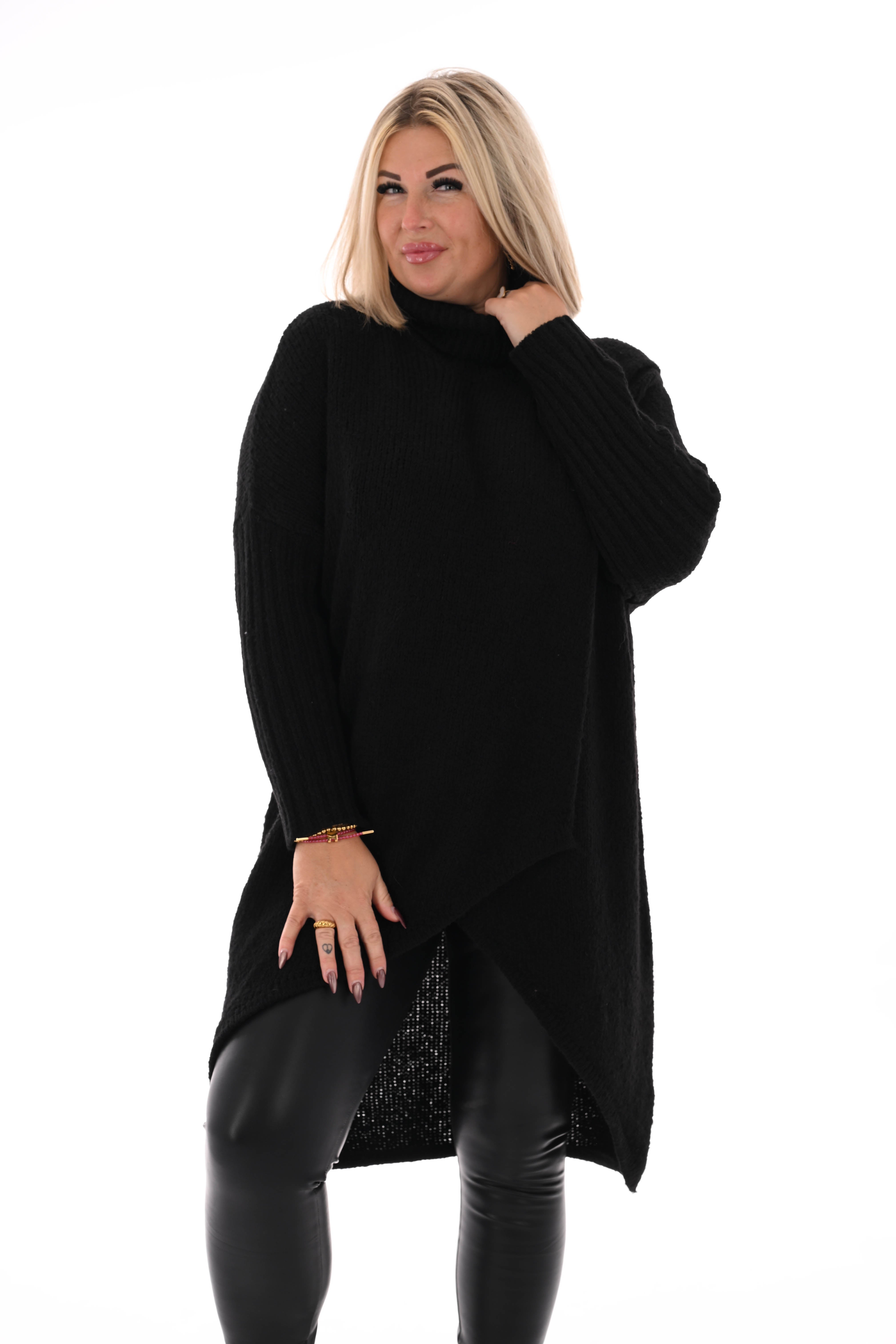 Overslag coltrui zwart