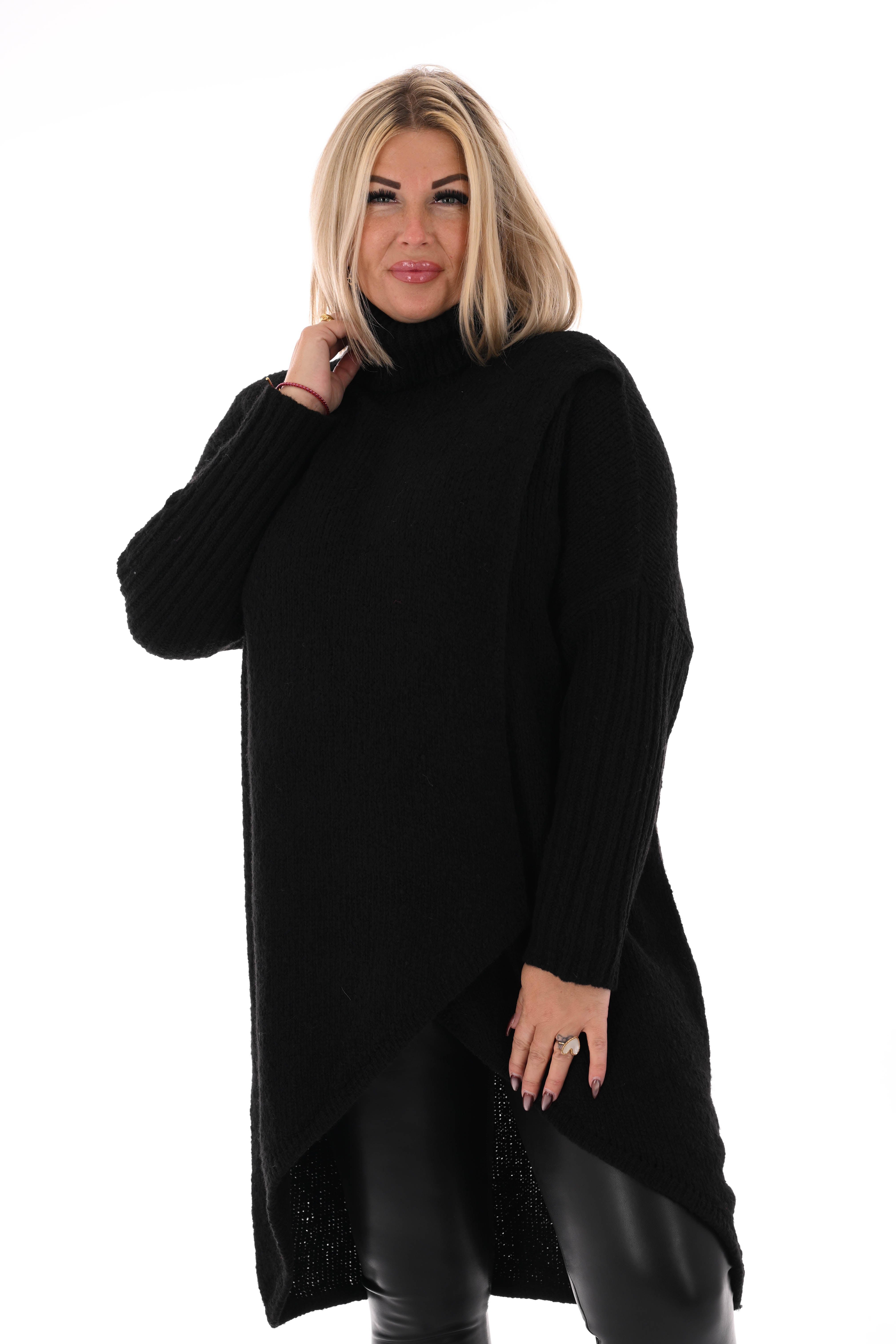 Overslag coltrui zwart