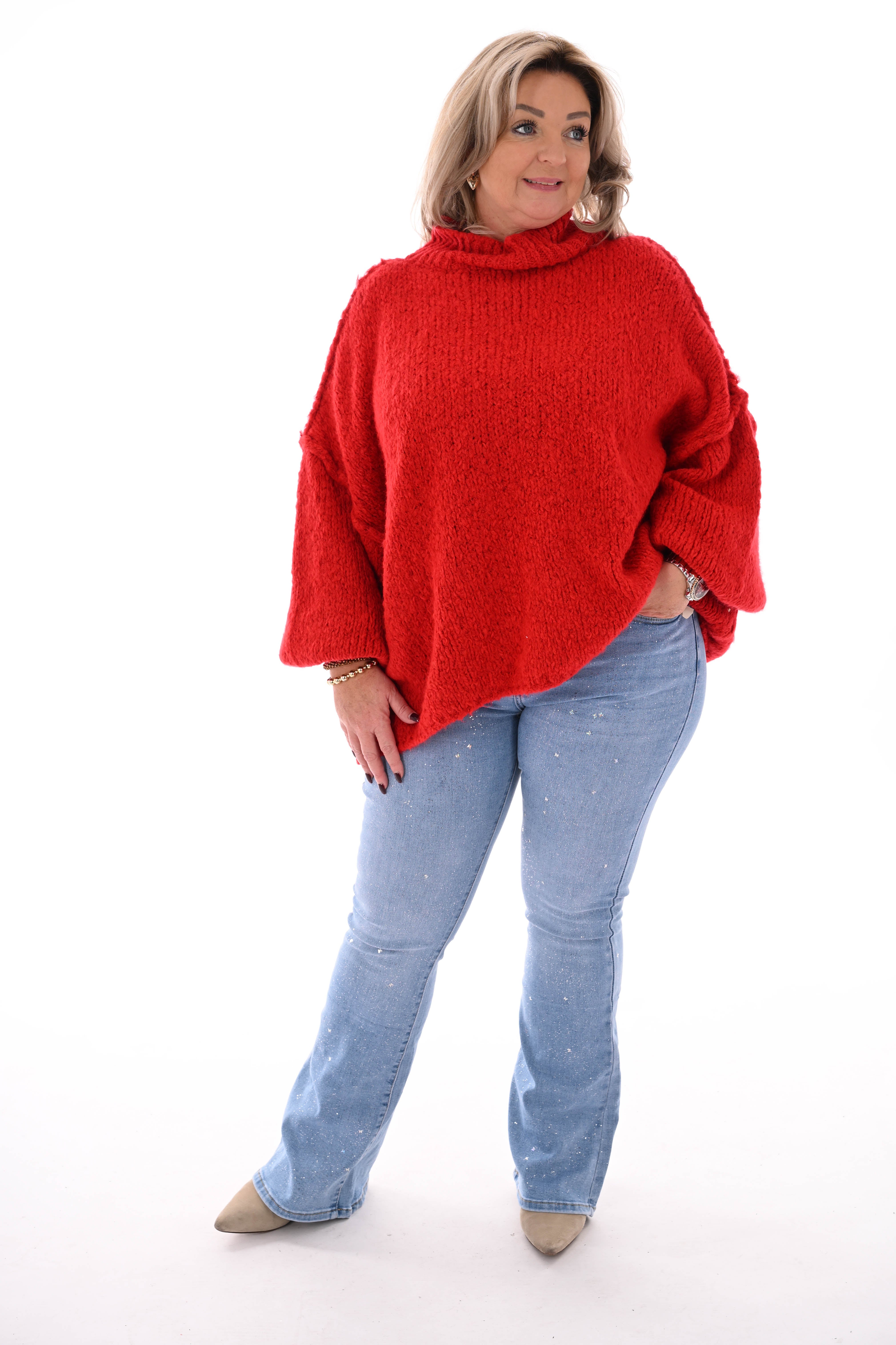 Redberry slim jeans glitters lichtblauw