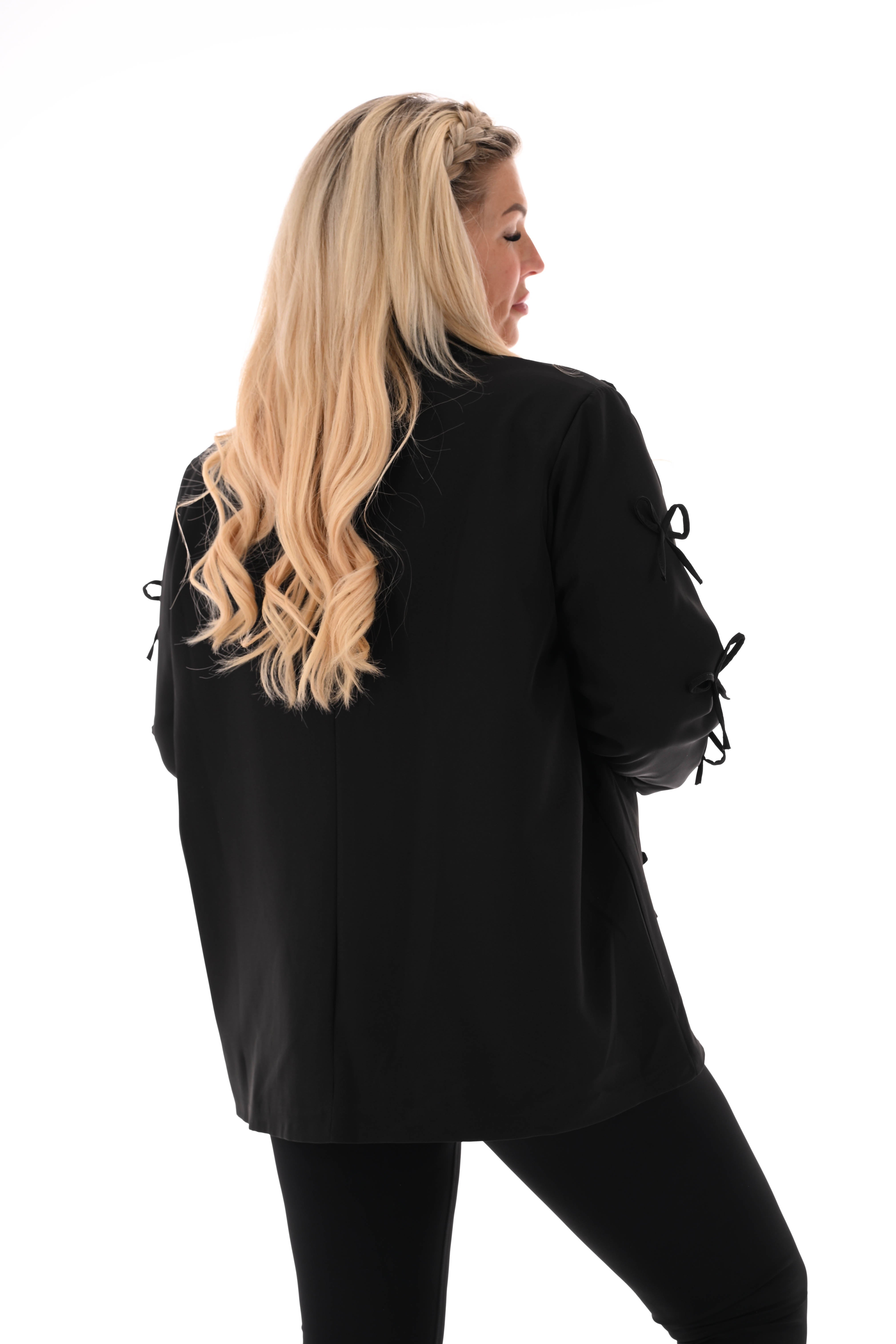 Blazer strikjes zwart