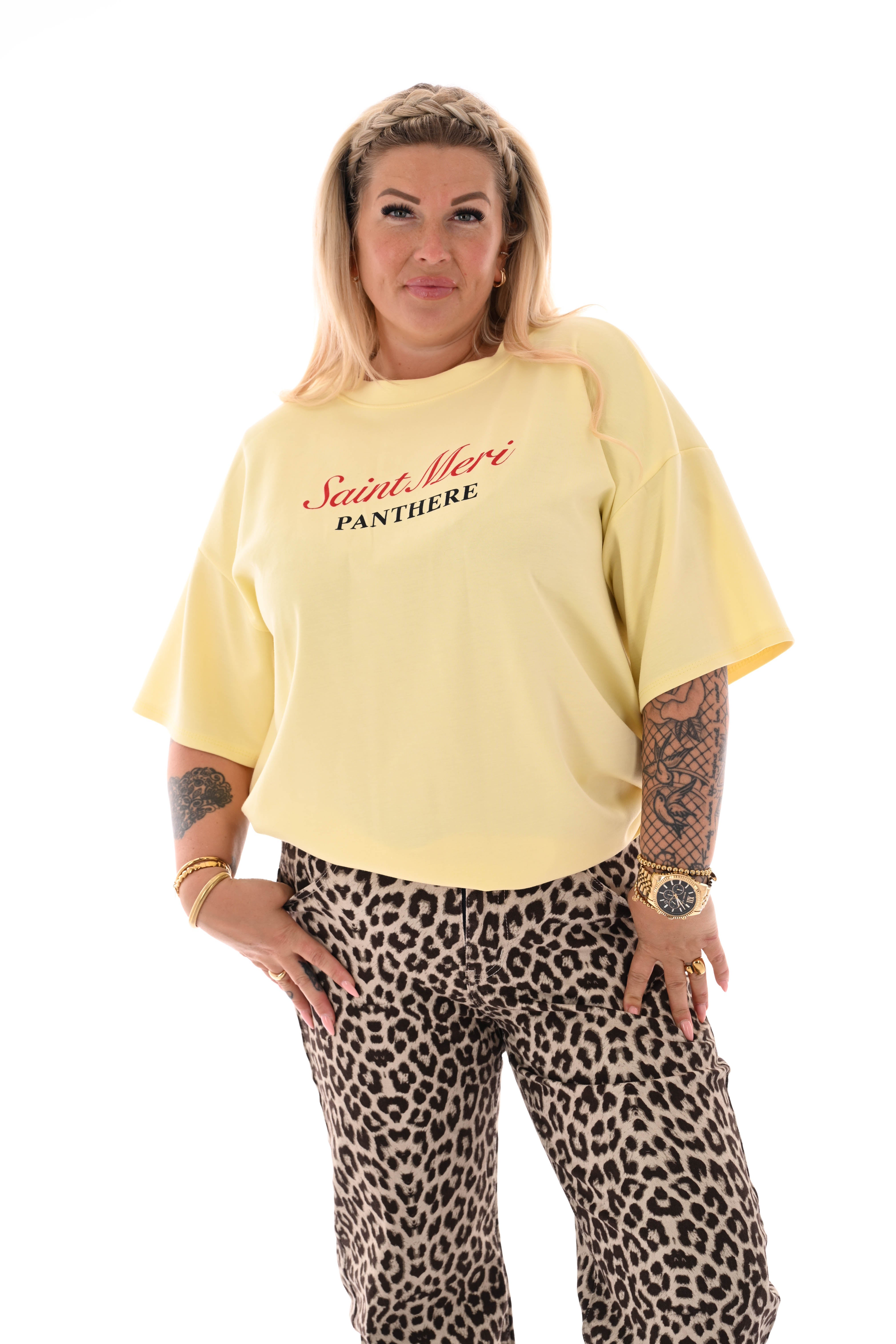 T-shirt Saint Meri lichtgeel