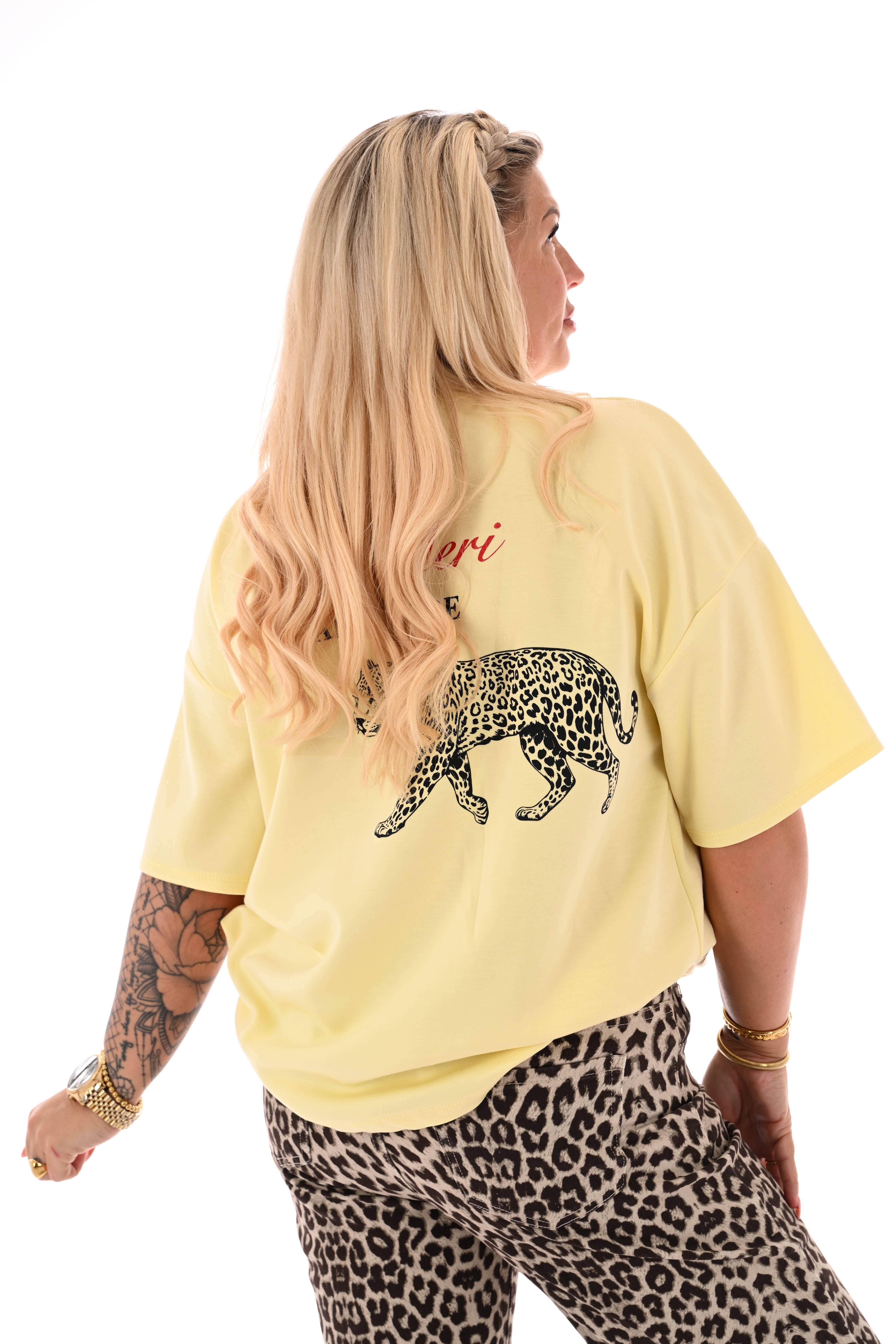 T-shirt Saint Meri lichtgeel