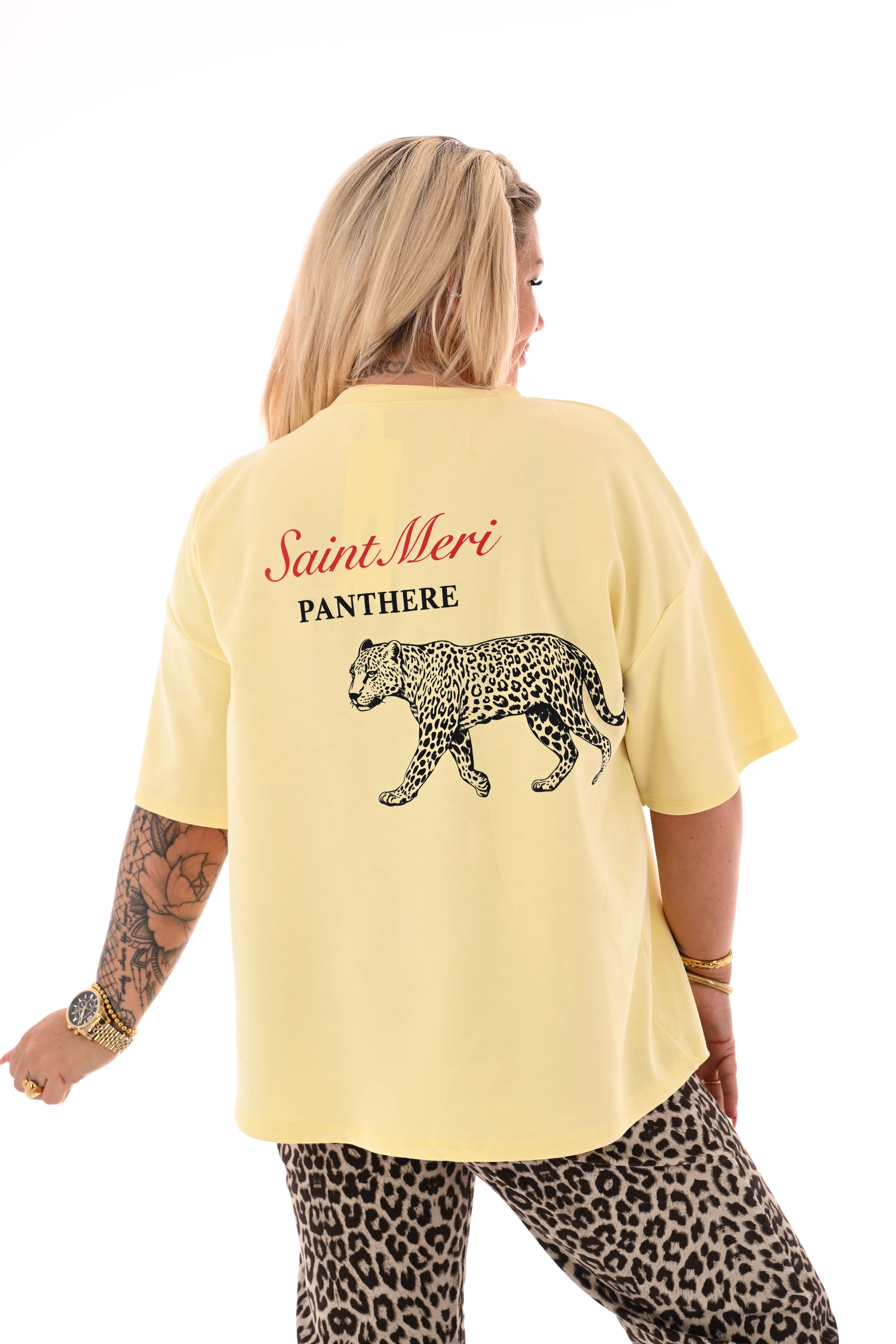 T-shirt Saint Meri lichtgeel