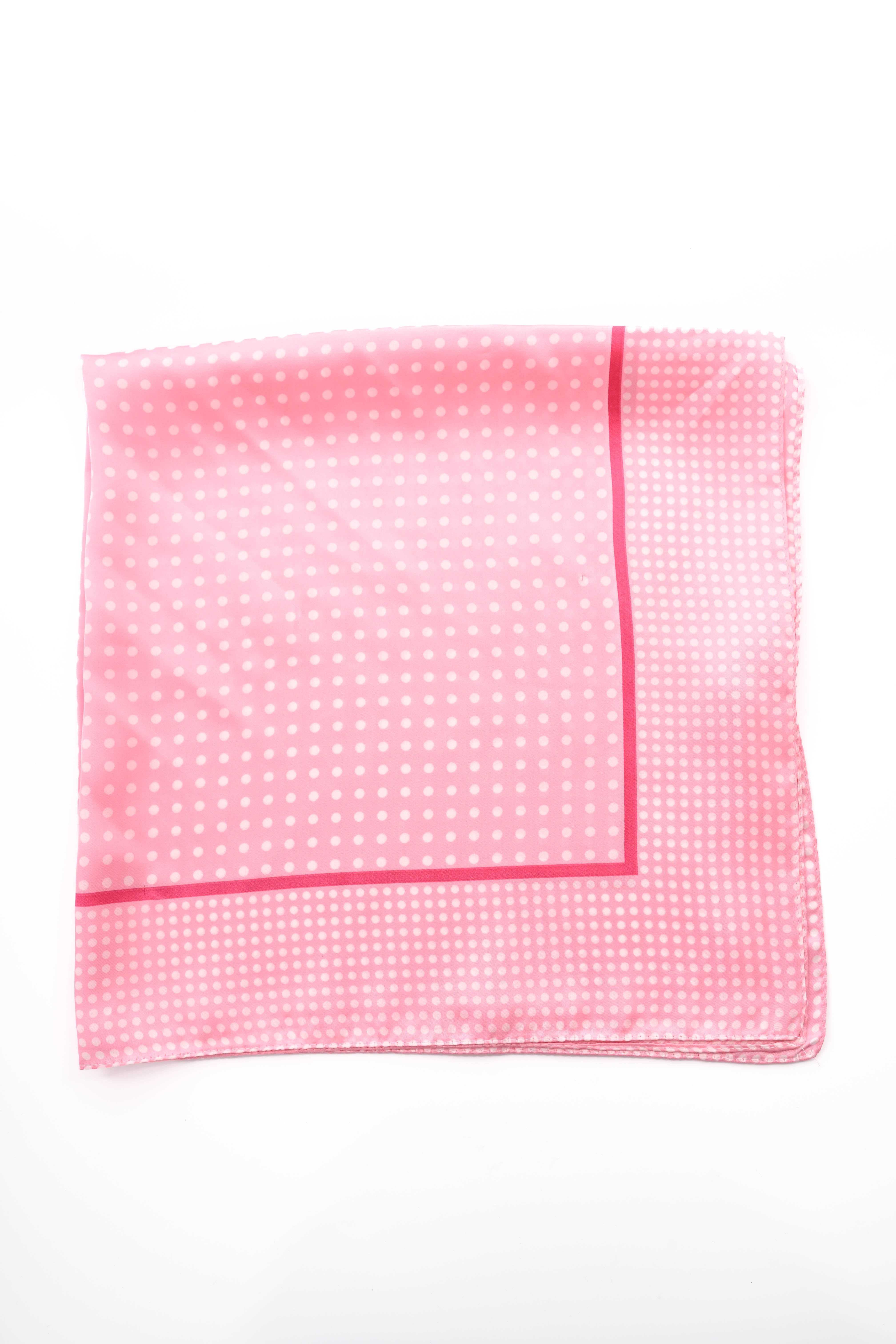 Kort sjaaltje polka dots mix roze