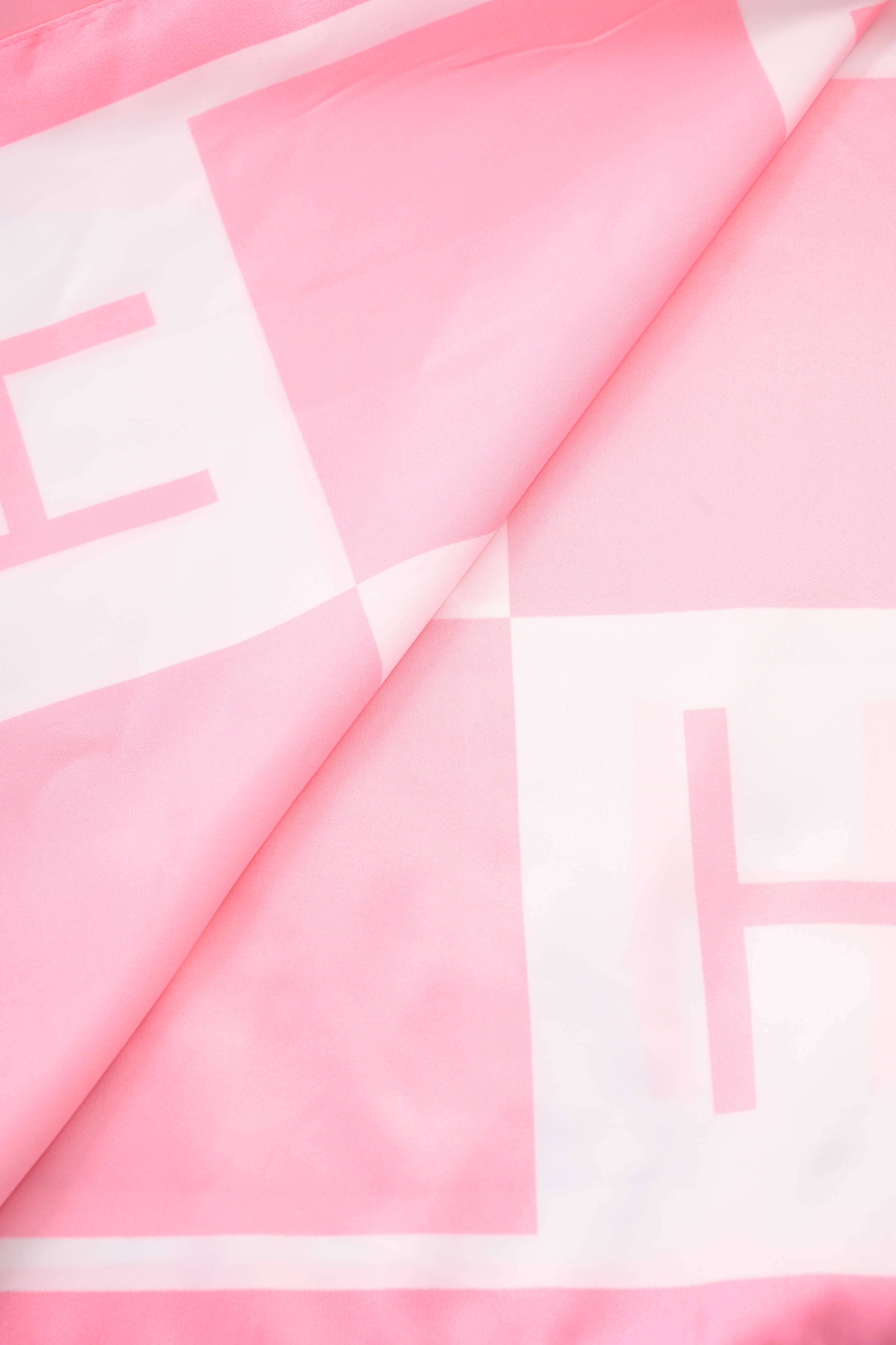 Kort sjaaltje squares lichtroze