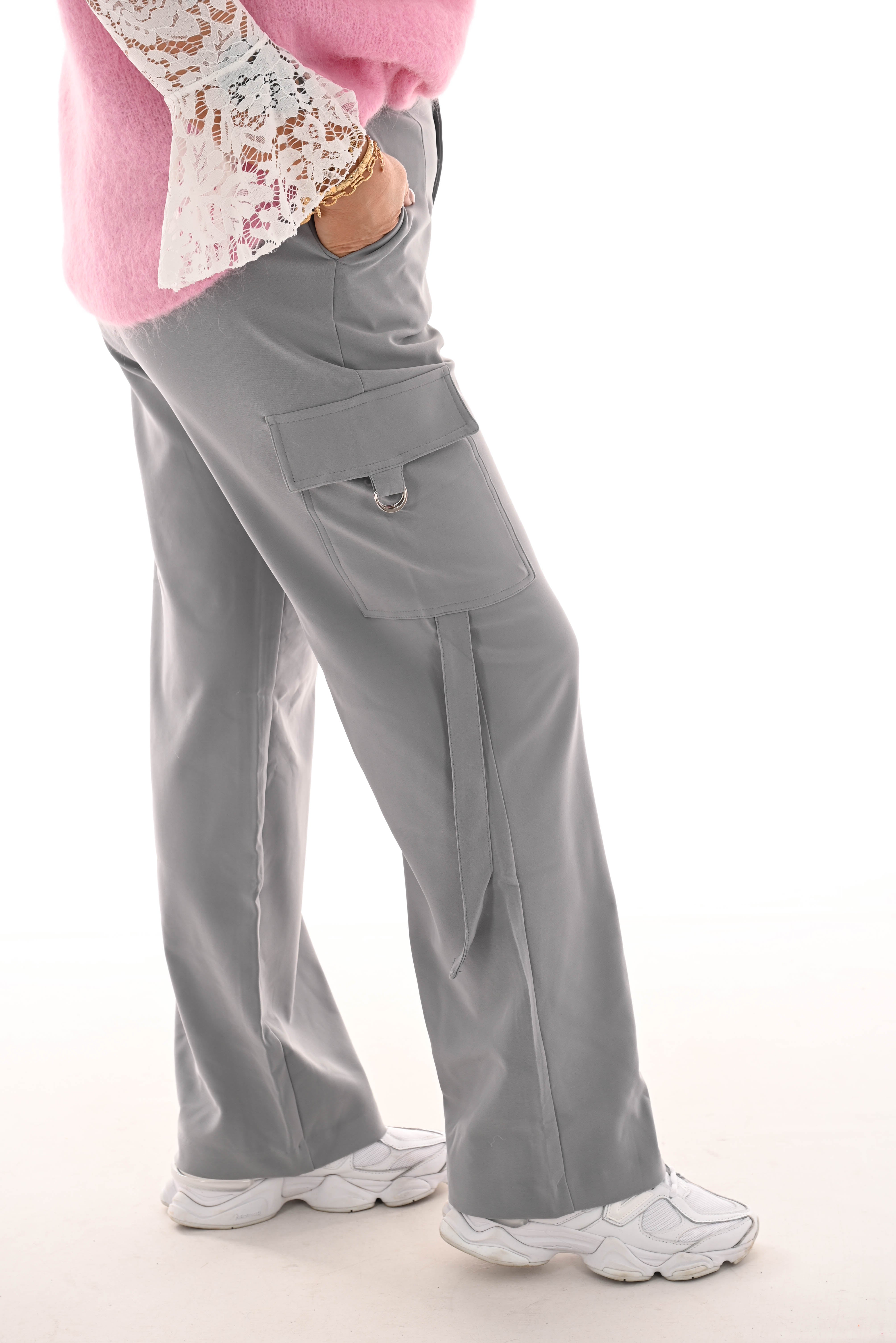 Pantalon broek cargo grijs
