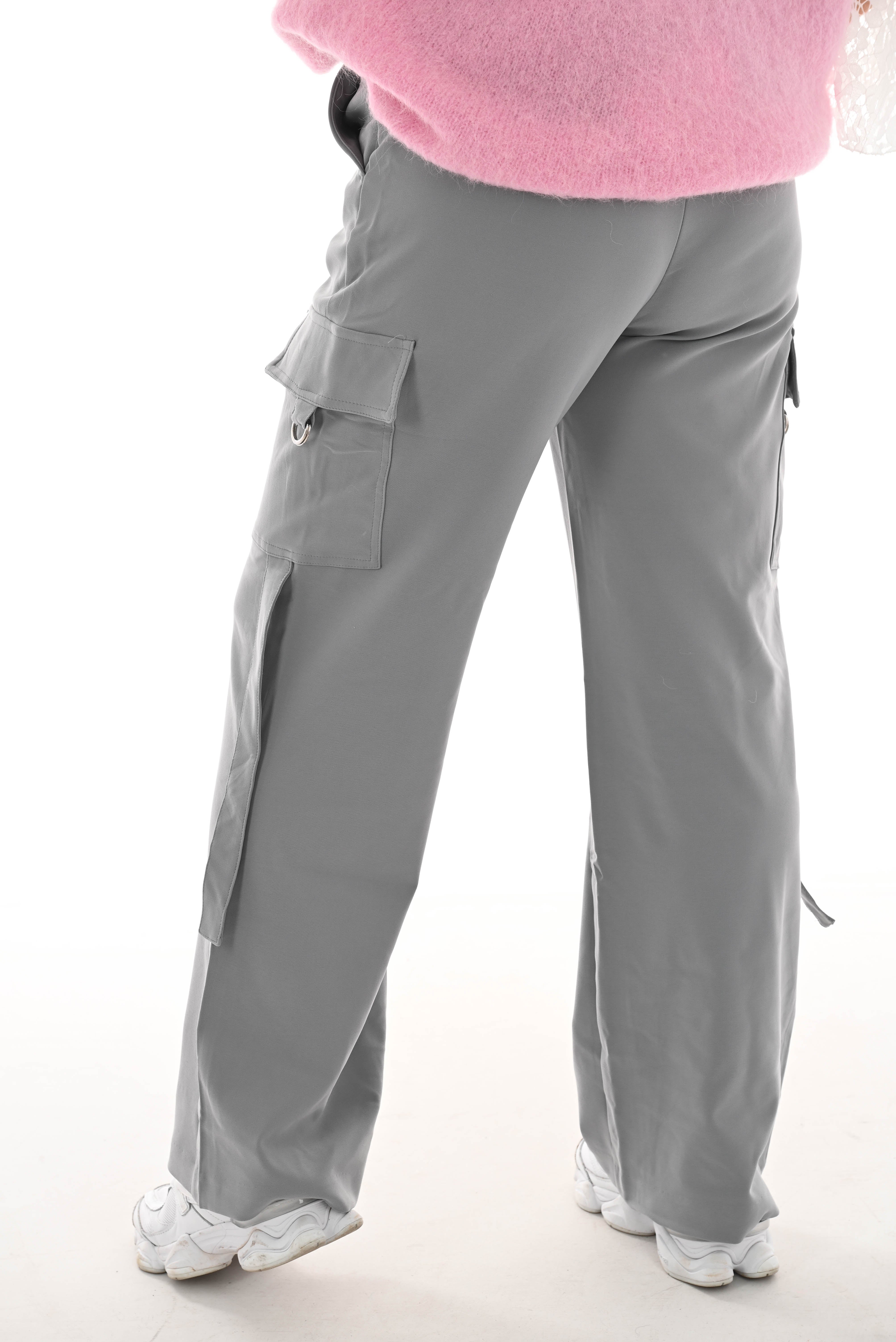 Pantalon broek cargo grijs