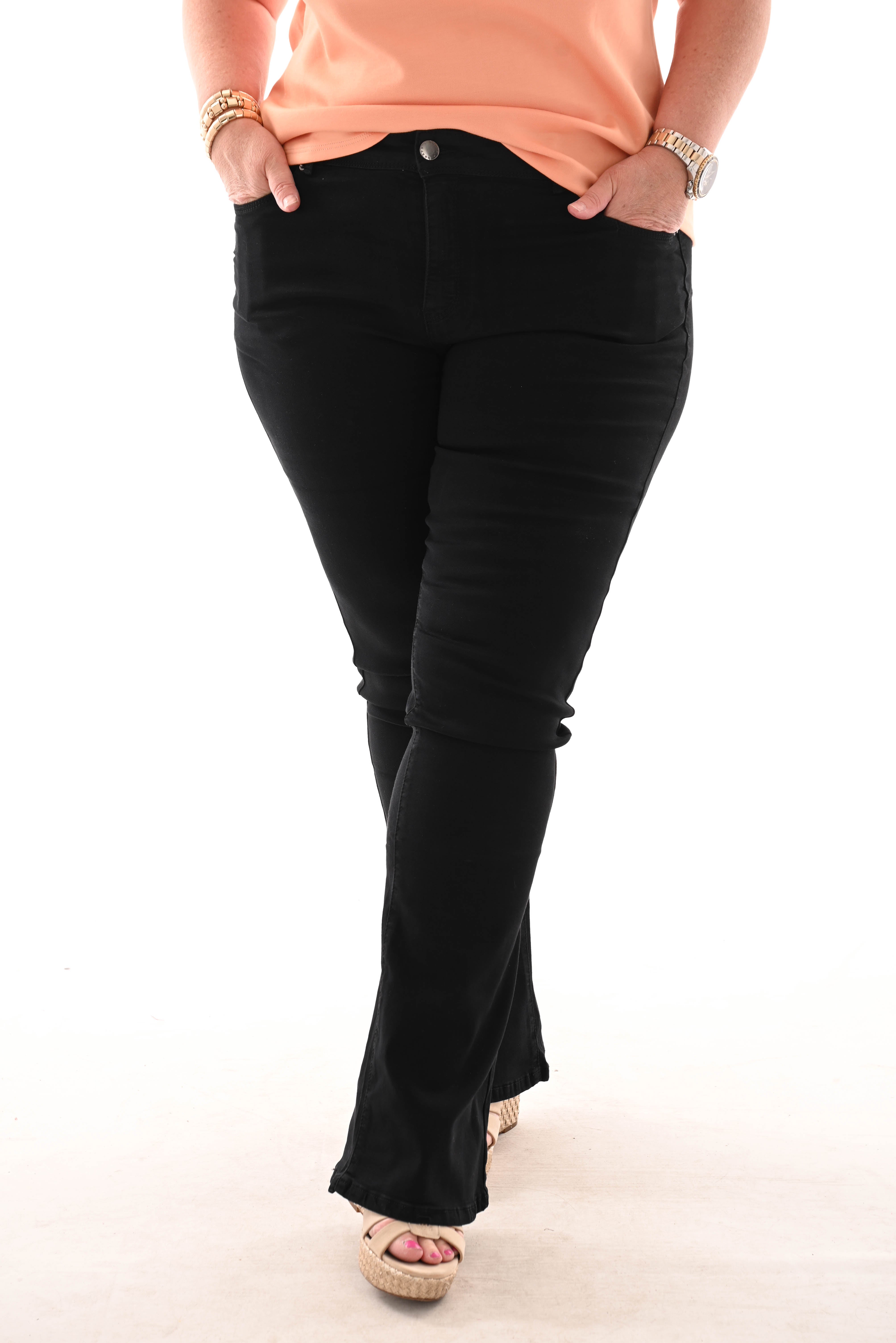 Norfy flare leg zwarte wassing