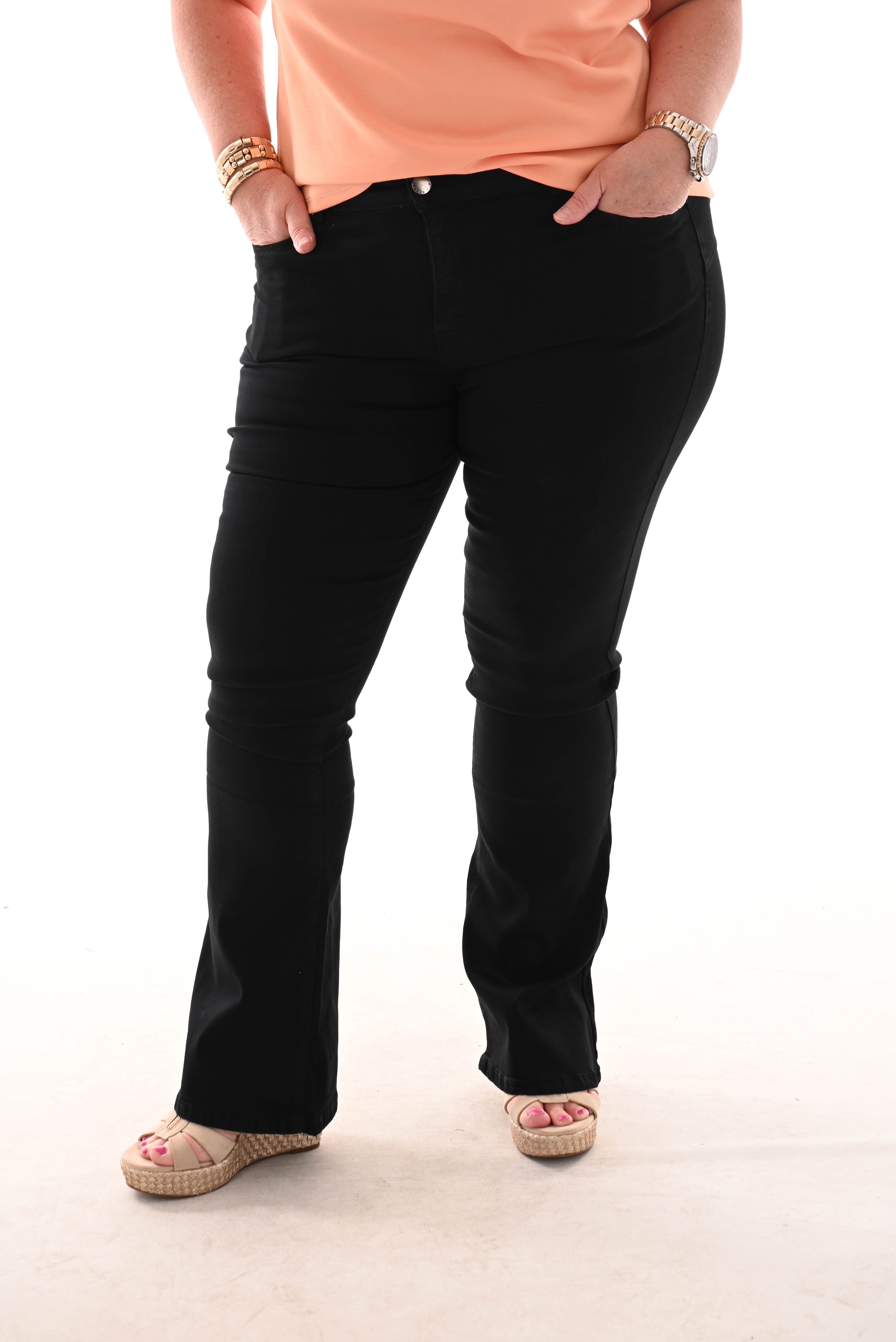 Norfy flare leg zwarte wassing