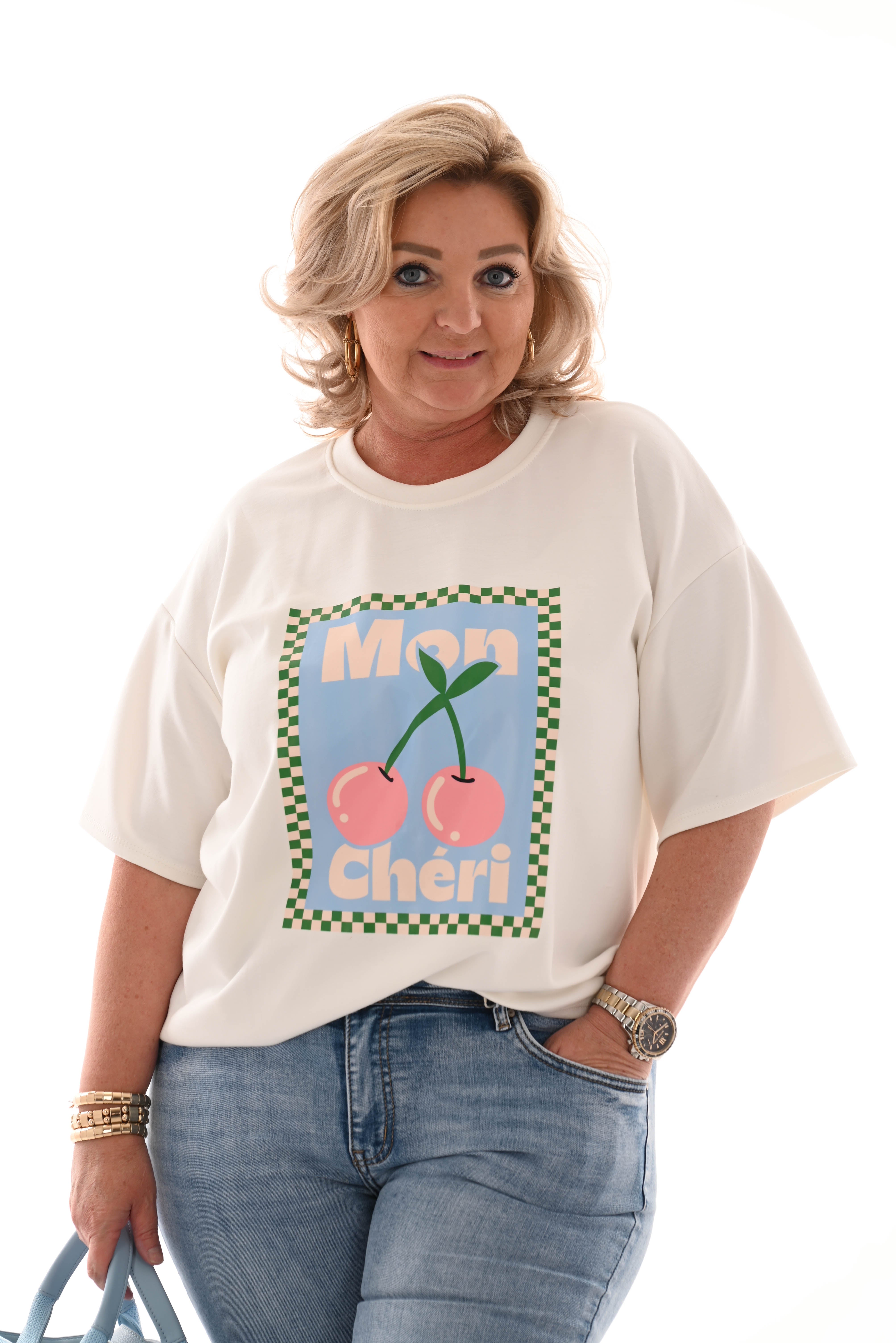 Sweater korte mouwen mon cheri
