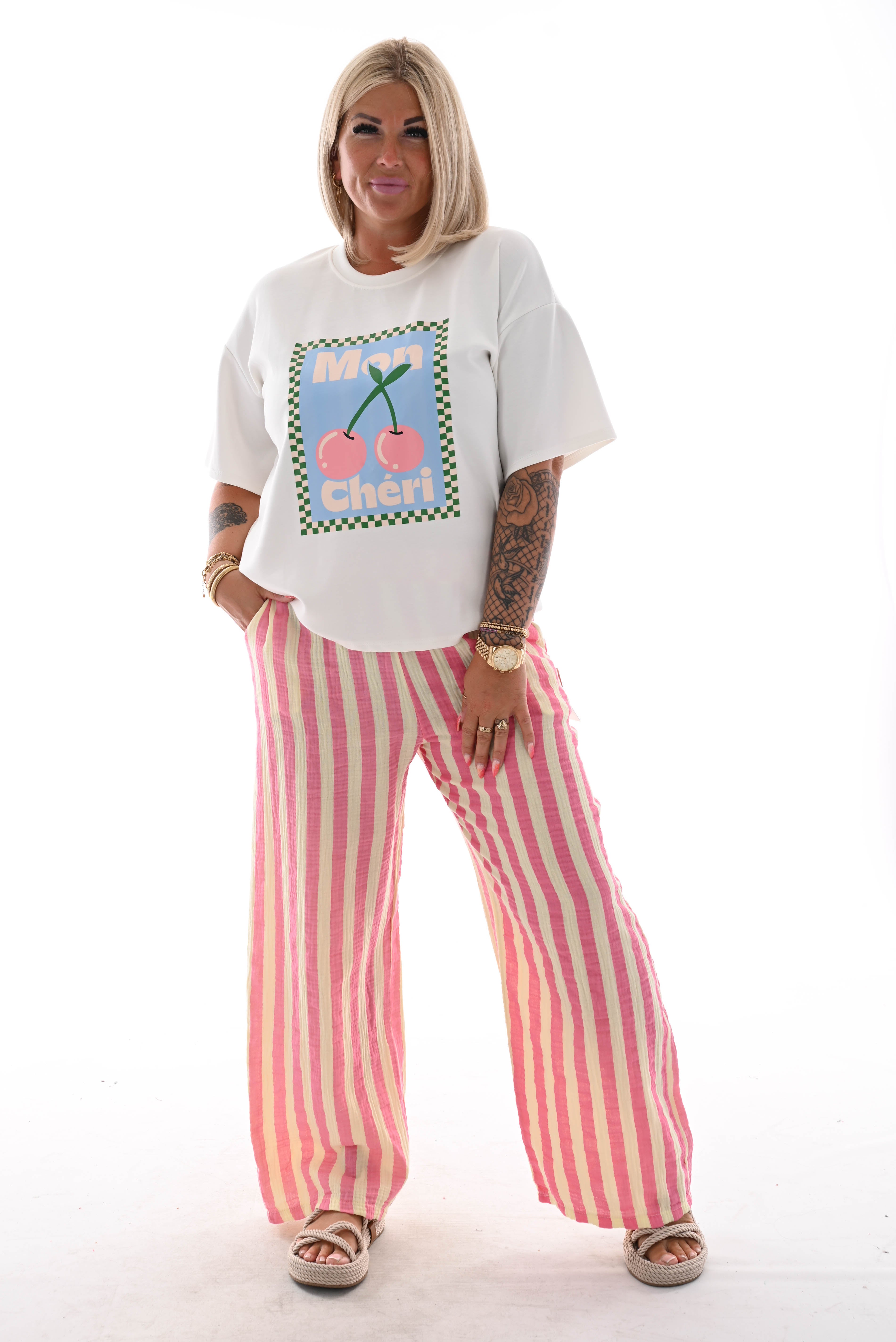 Sweater korte mouwen mon cheri