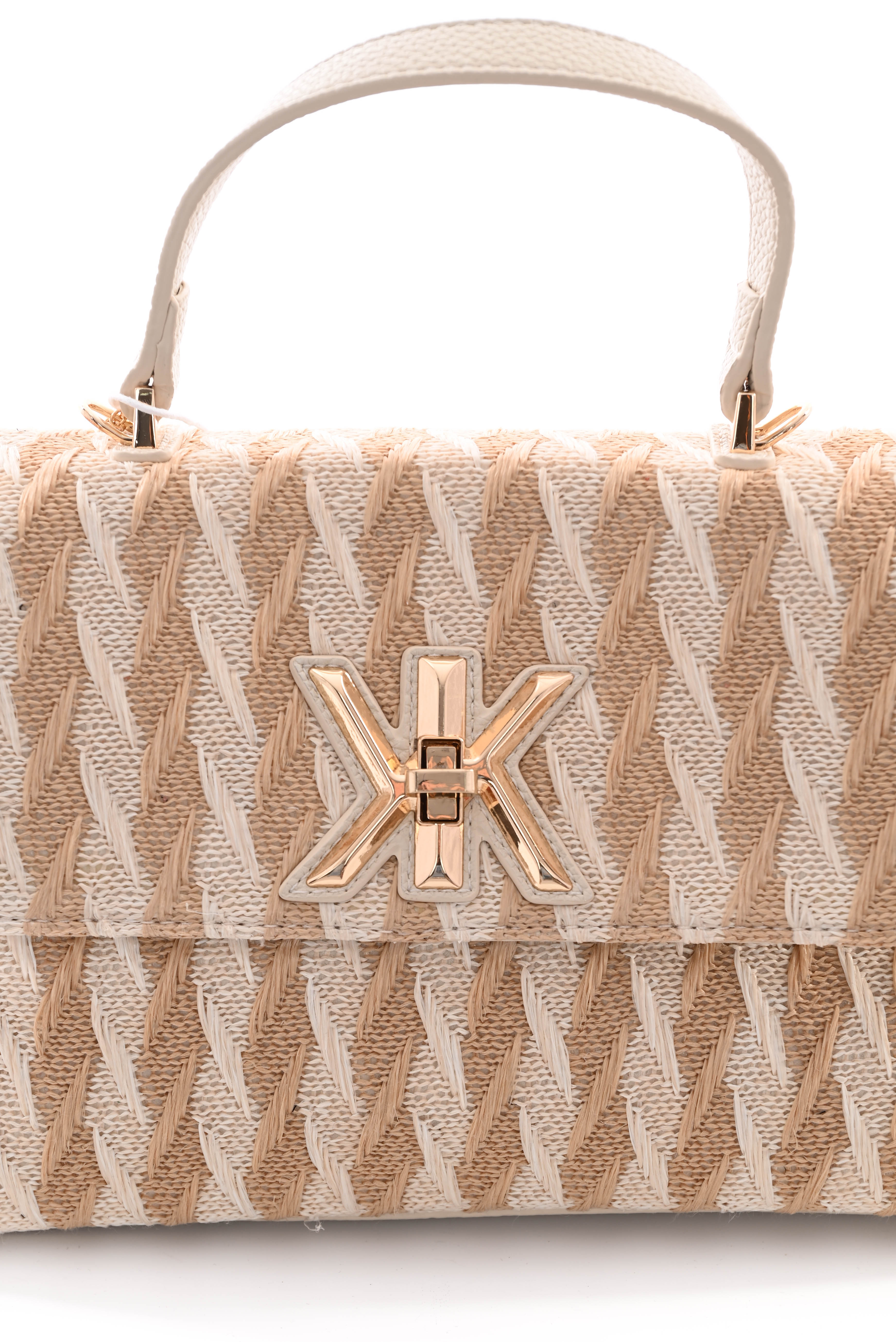 Crossbody tas beige