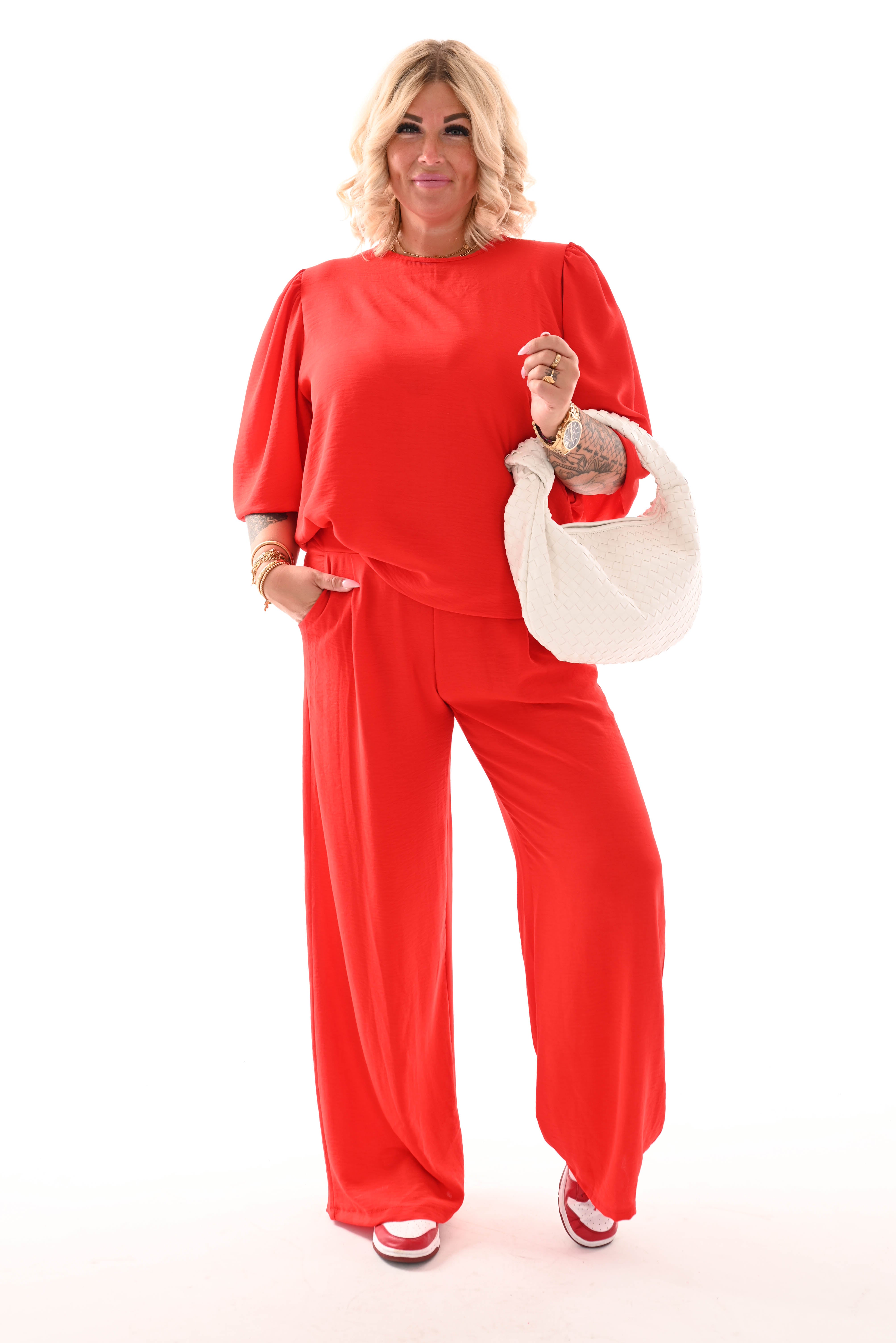 Gevlochten handtas wit