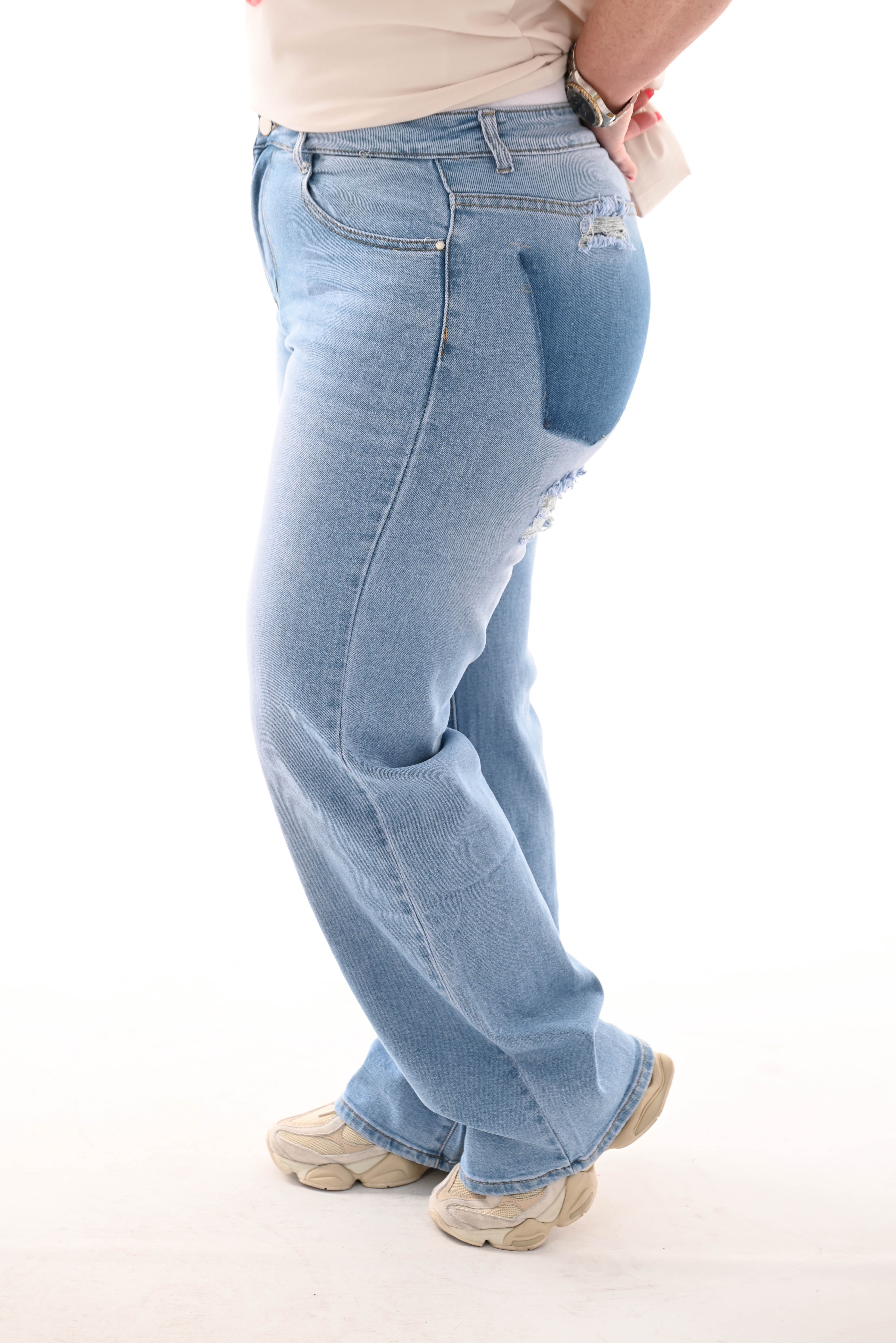 Redberry wide leg blauw