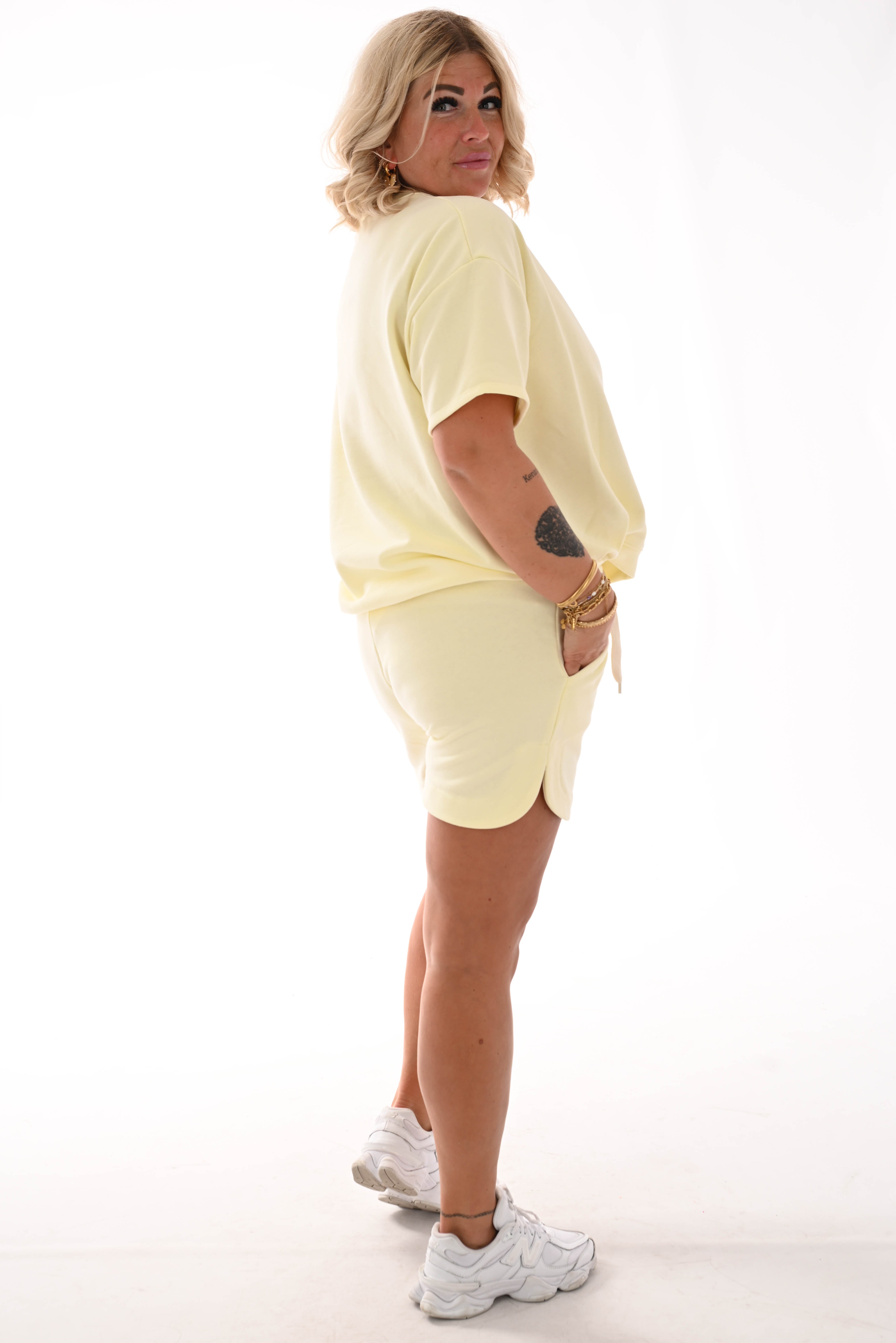 Twin set short Brooklyn lichtgeel