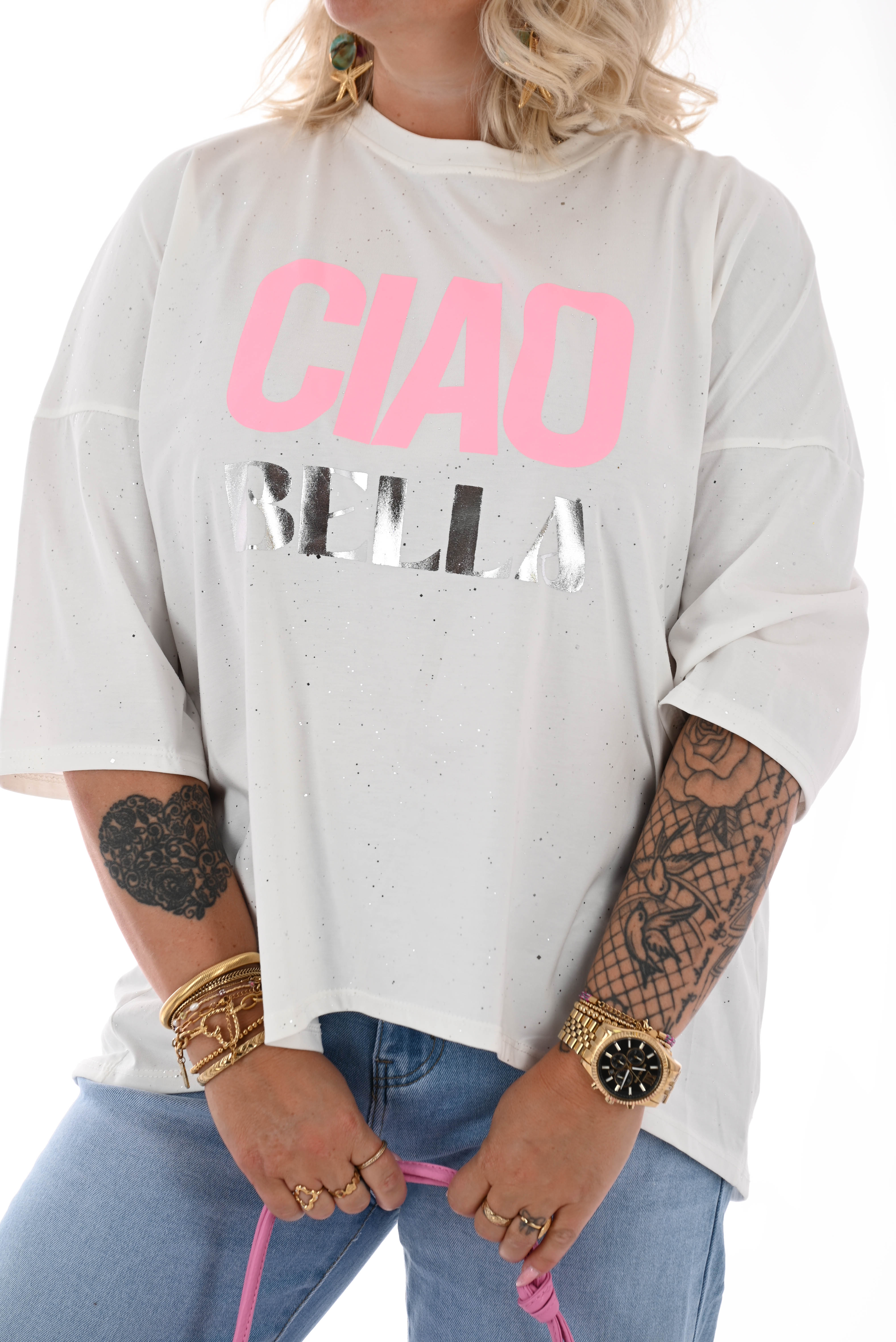 T-shirt ciao bella glitter roomwit