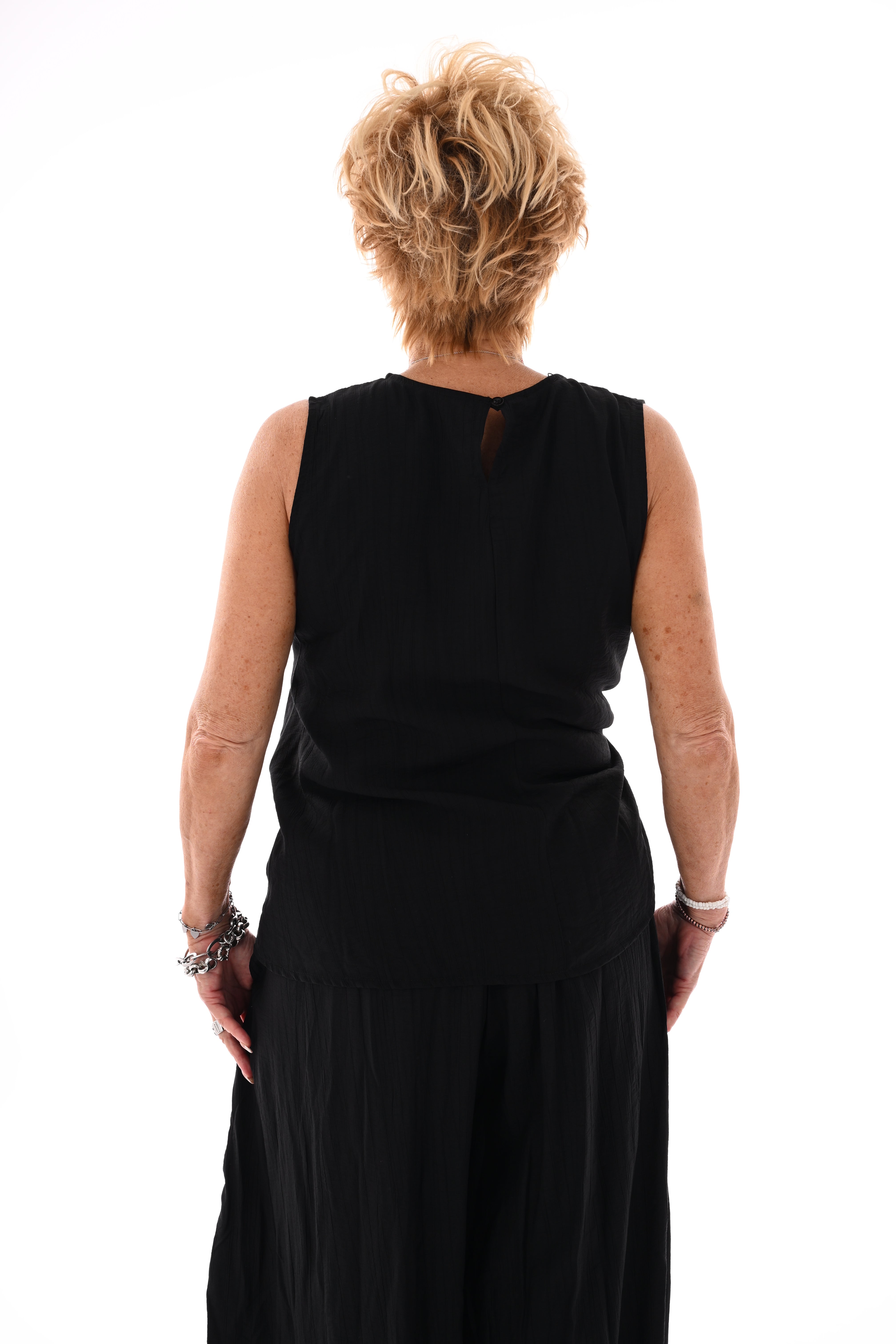 Tweedelig set ballon broek zwart