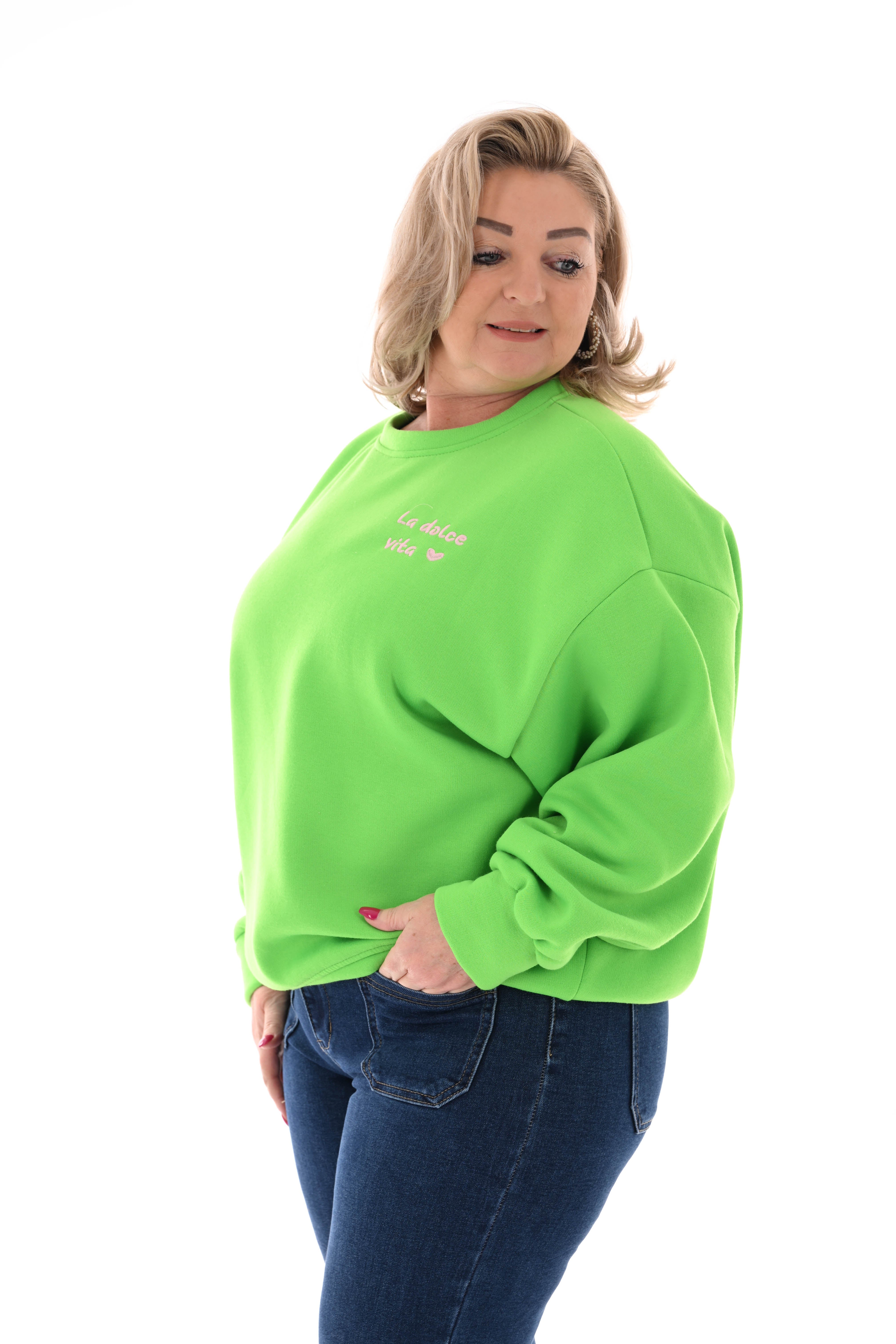 Sweater la dolce vita groen