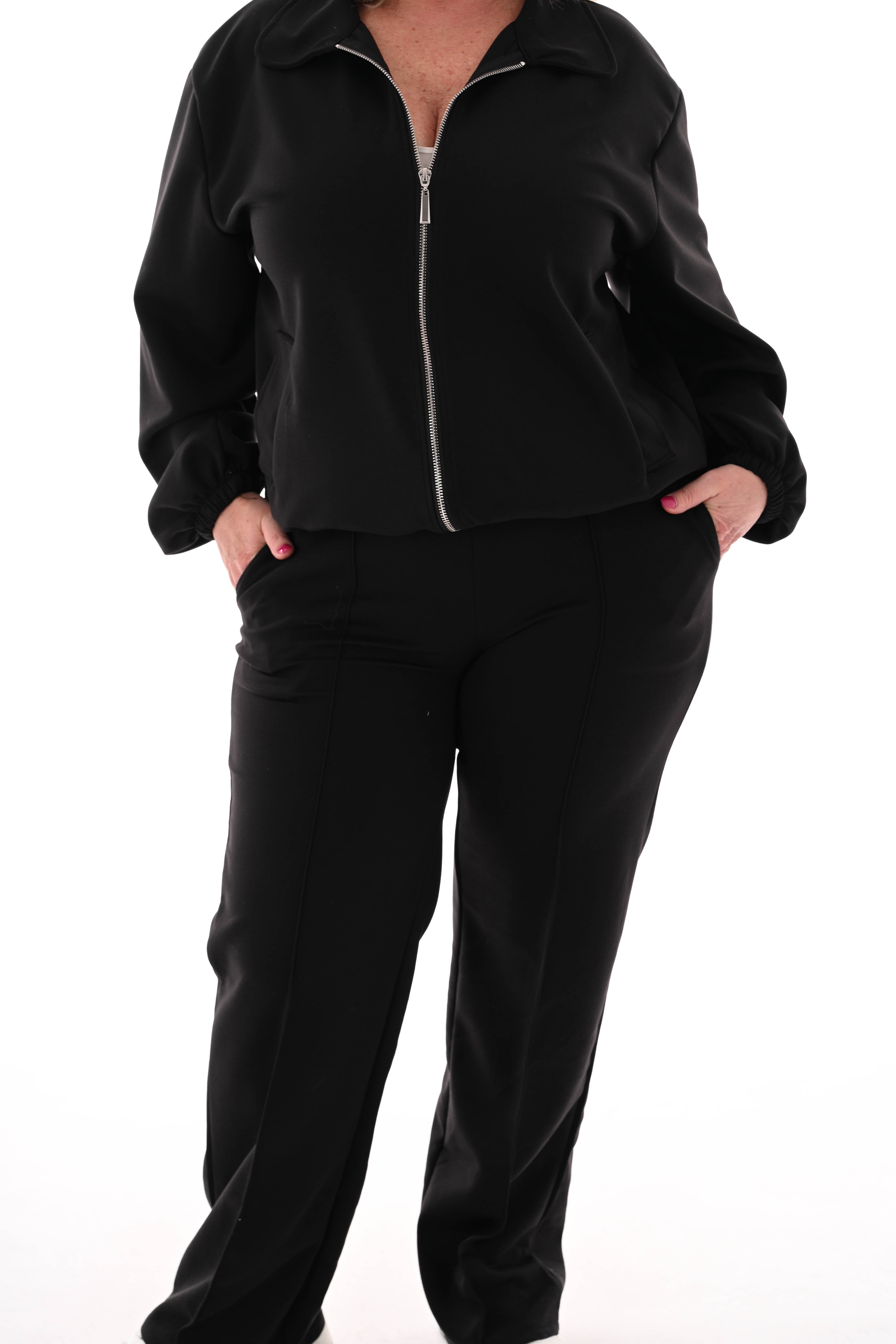 Tweedelig bomberpak zwart