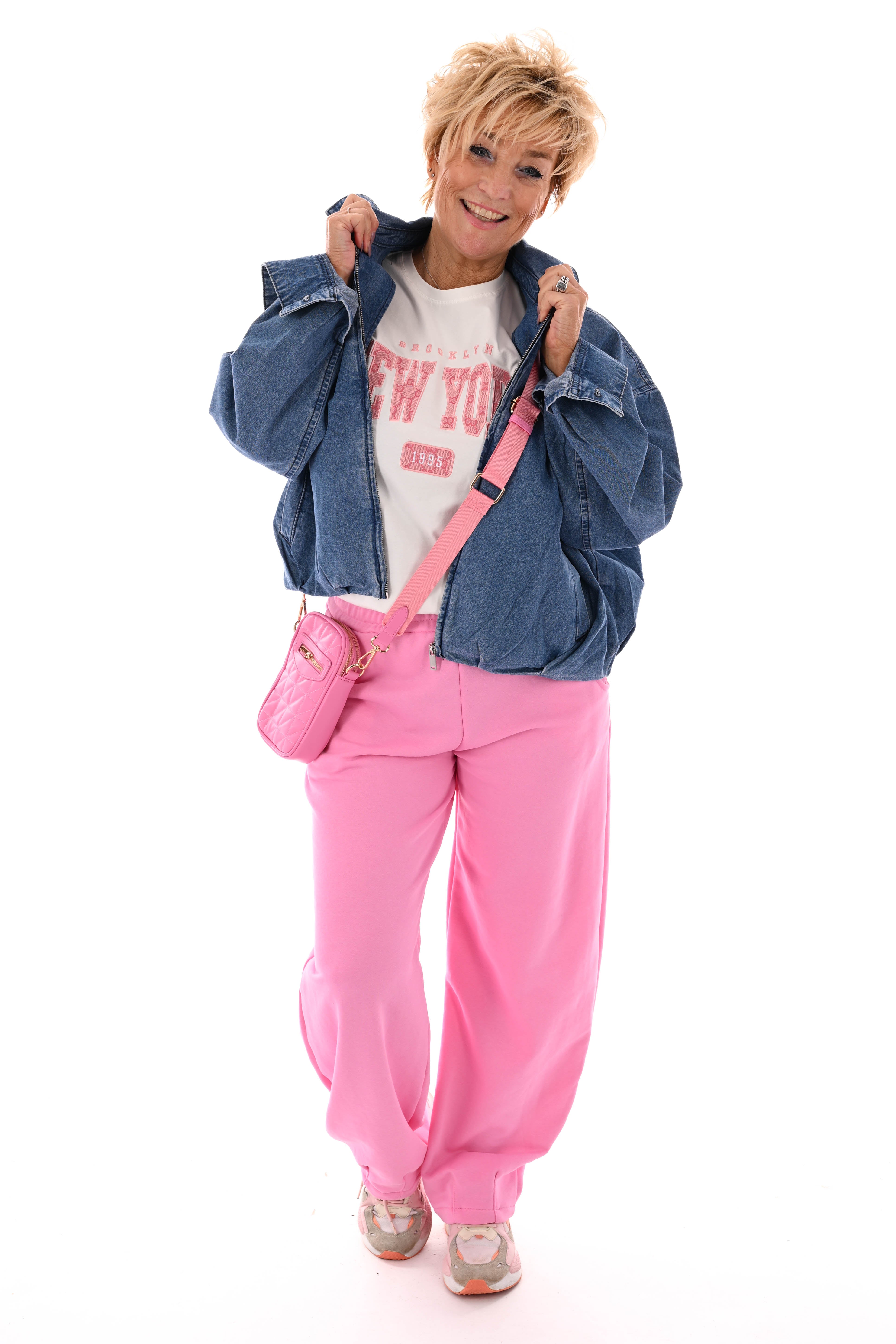 Joggingbroek barrel roze