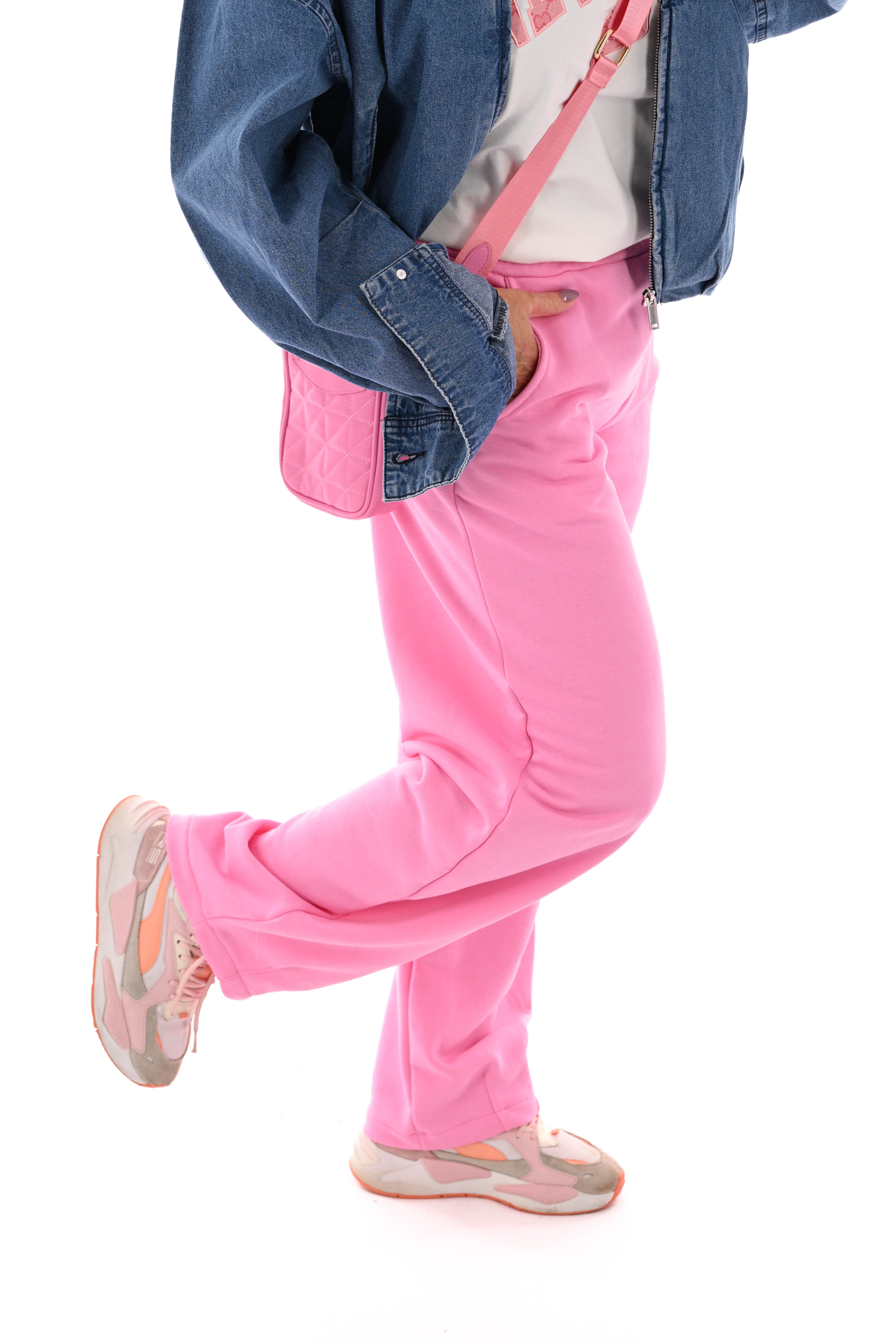 Joggingbroek barrel roze