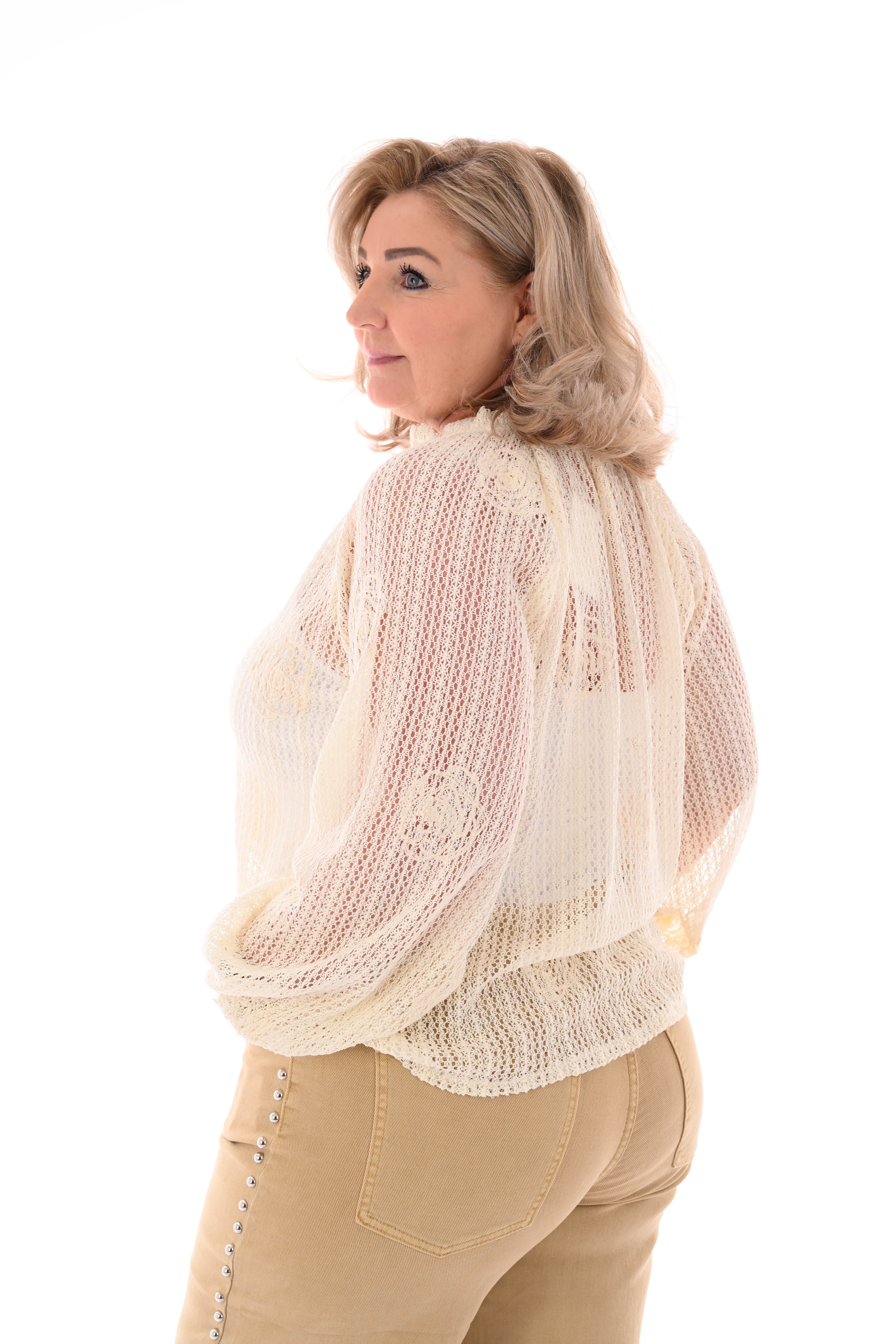 Brocant vestje creme