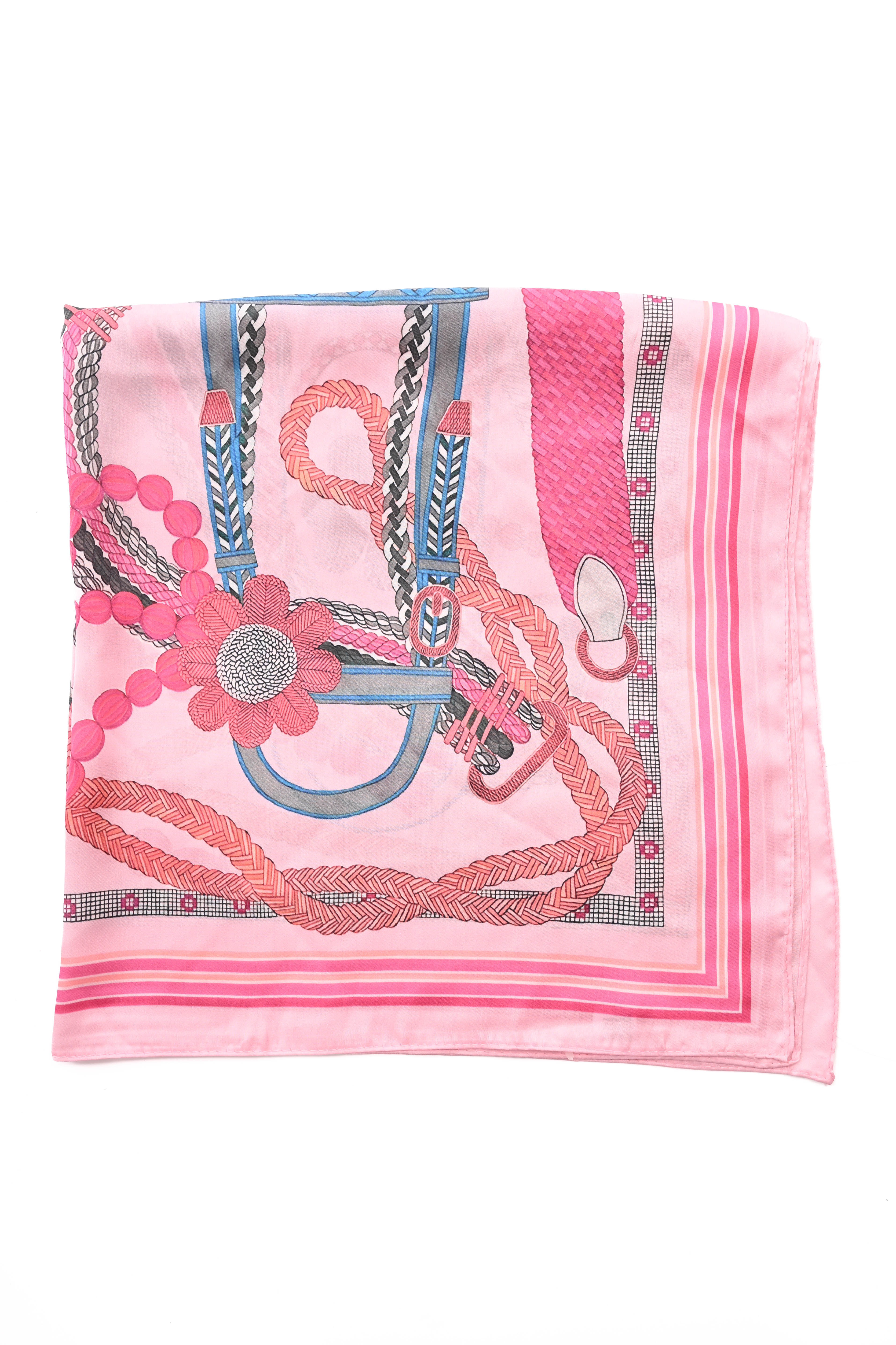 Kort sjaaltje kettingen roze