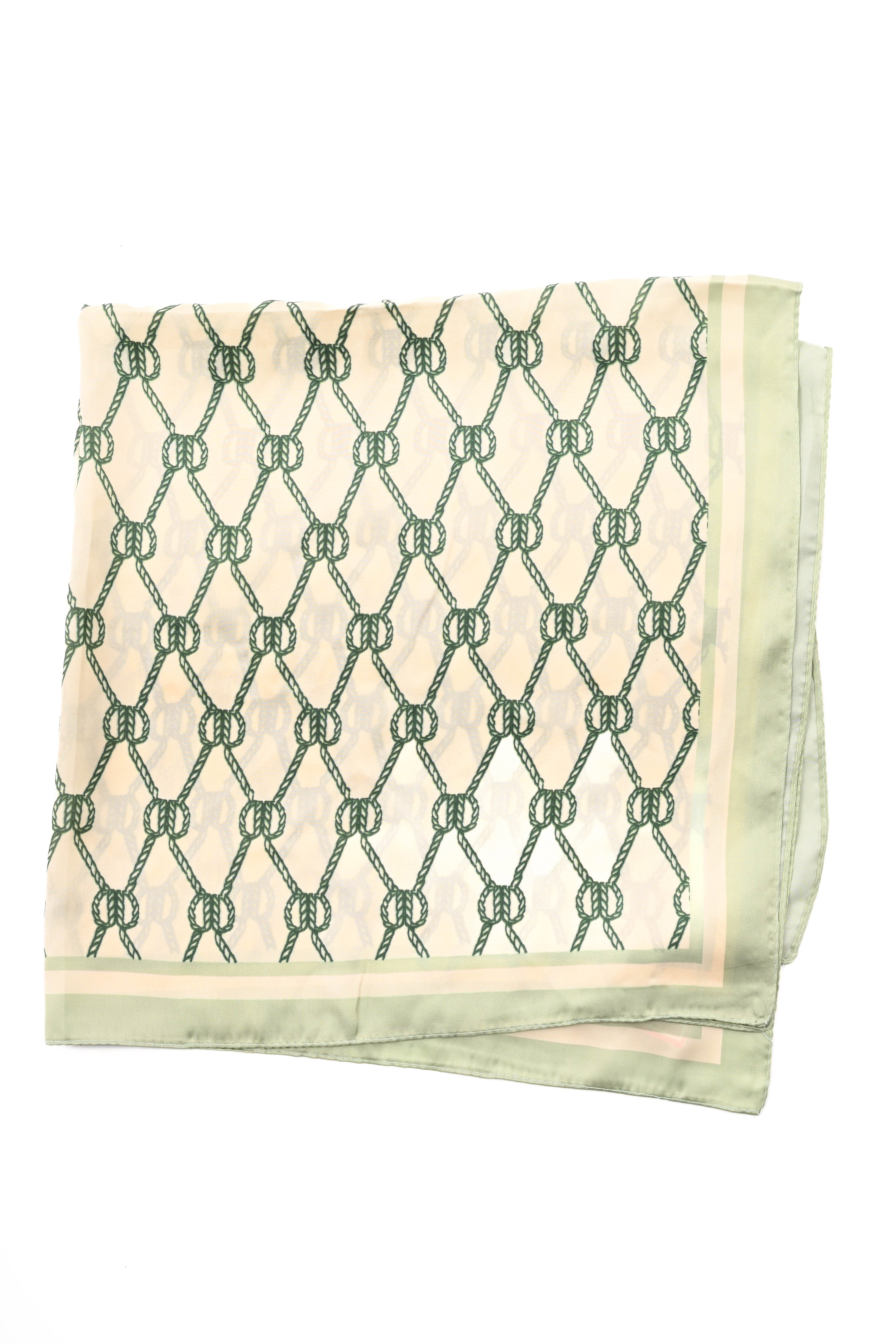 Kort sjaaltje touwdetail lichtgroen