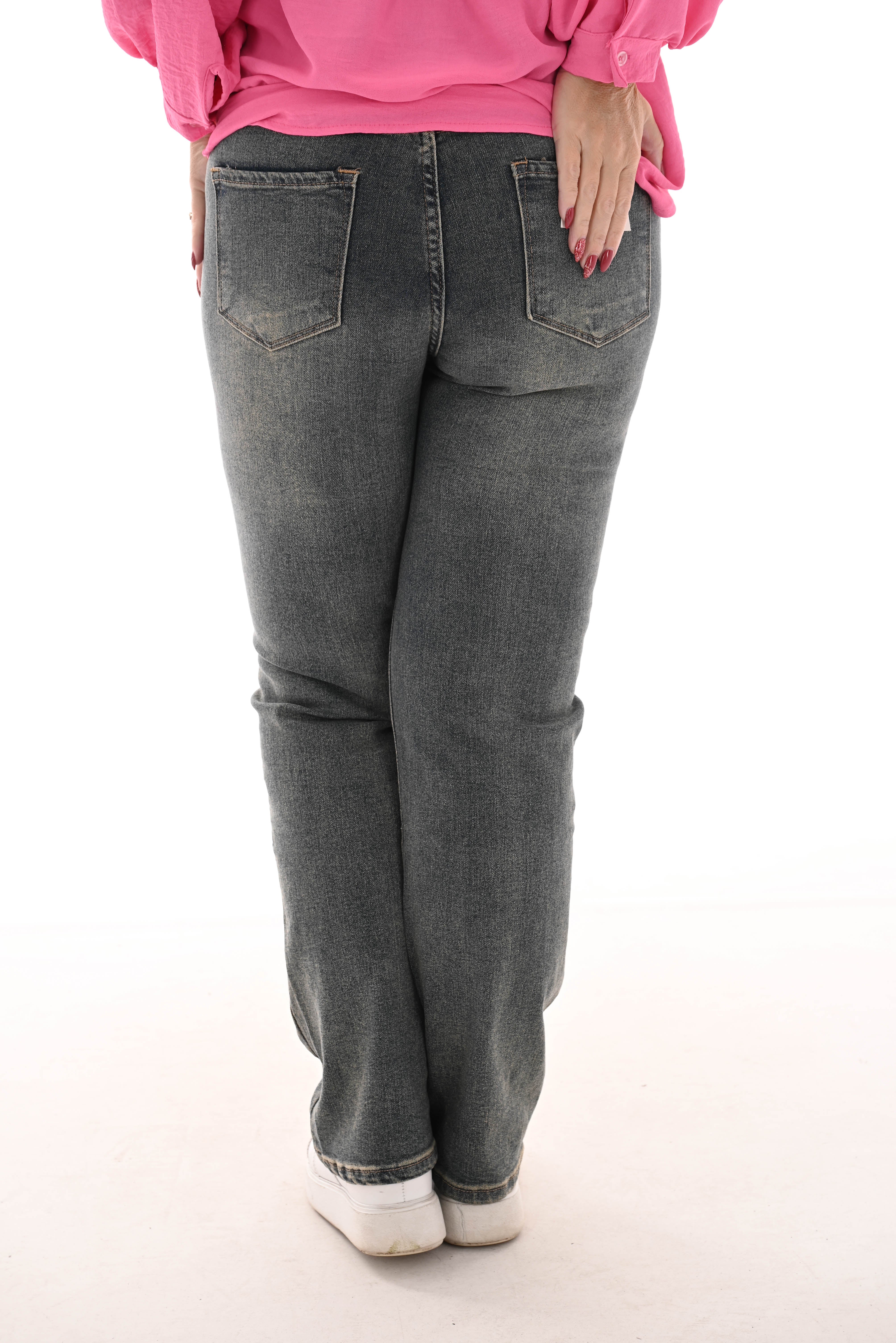 Norfy low rise straight stonewash