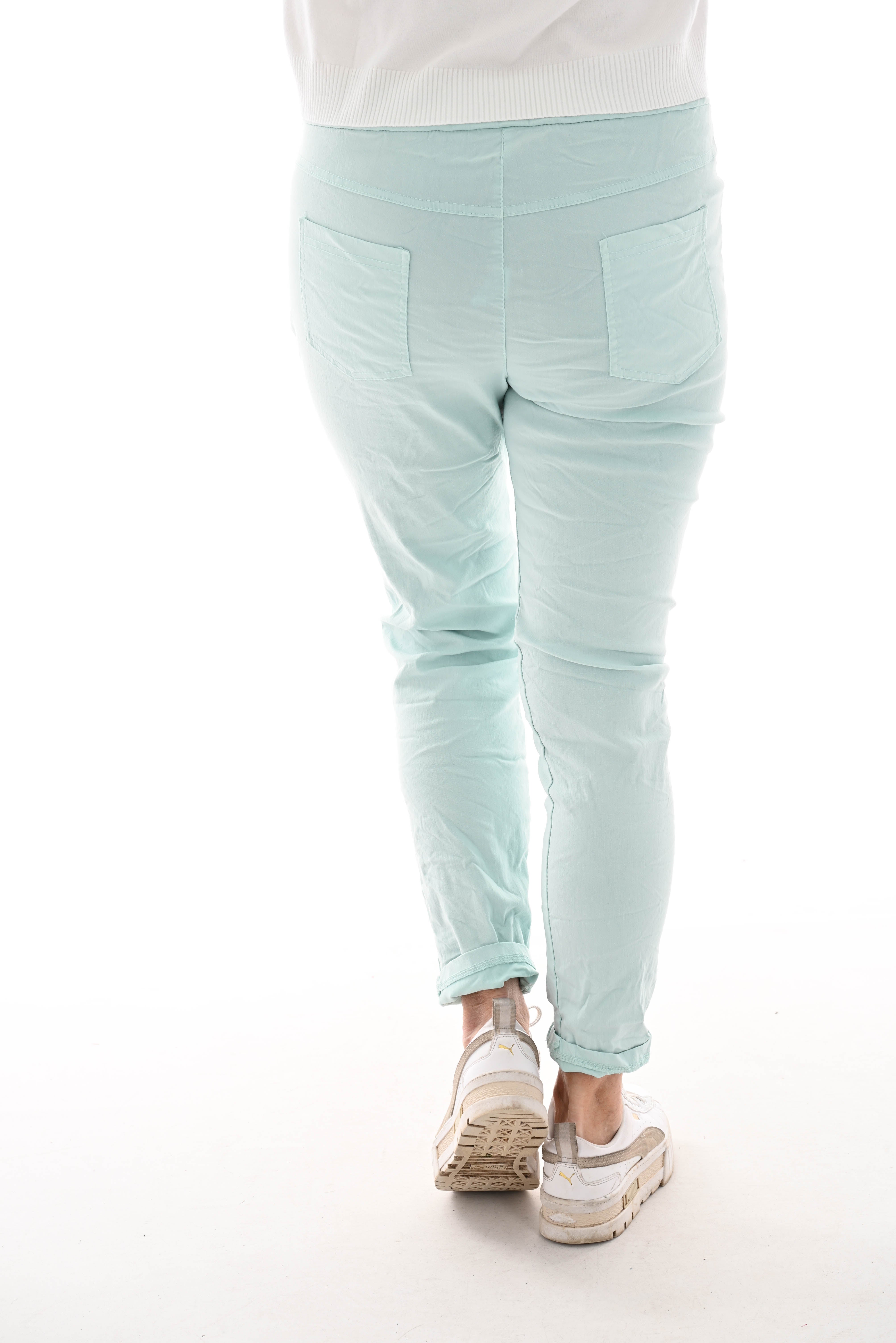 Stretchbroek uni mint