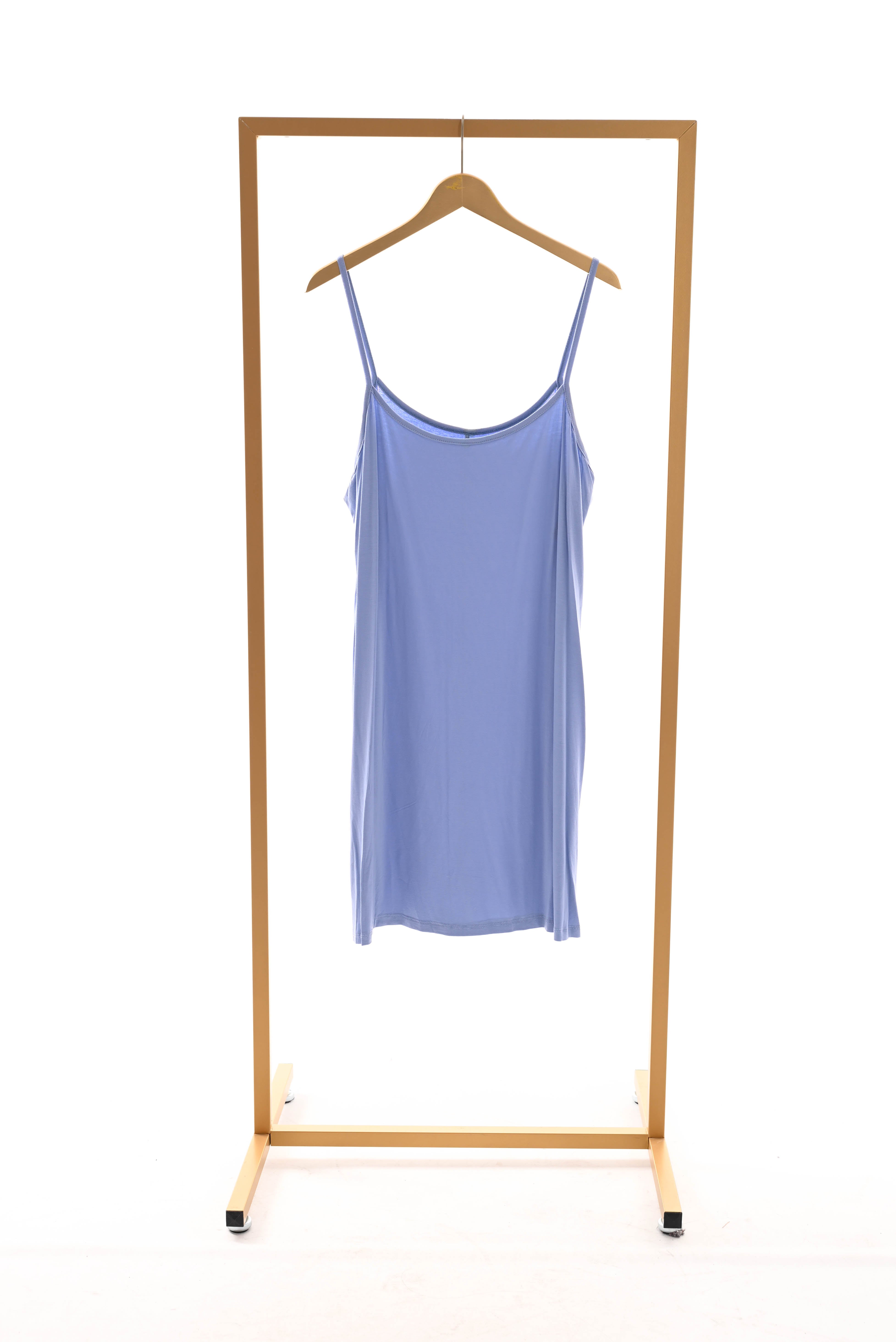 Onderjurk uni blauw