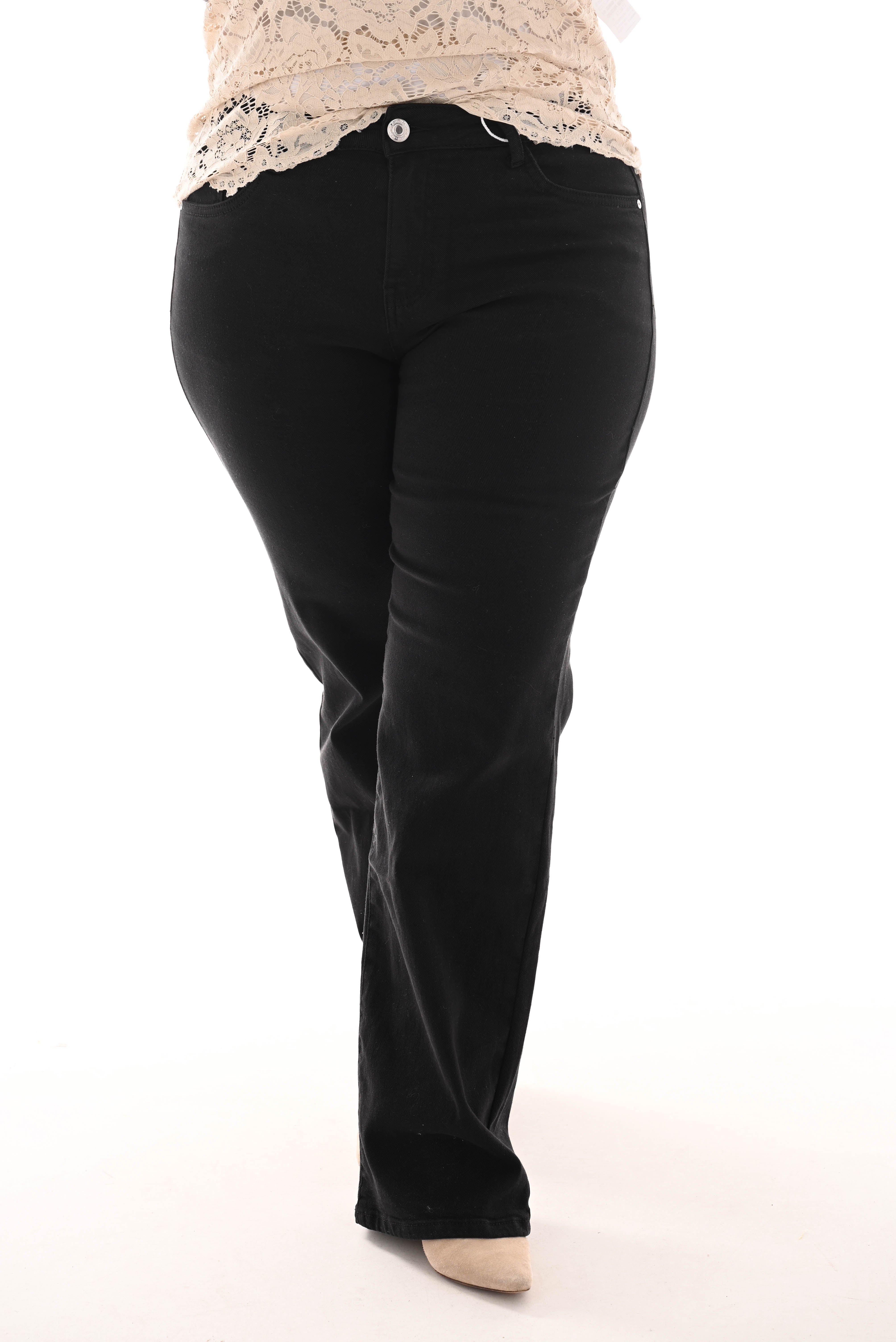 Nova jeans straight fit zwart