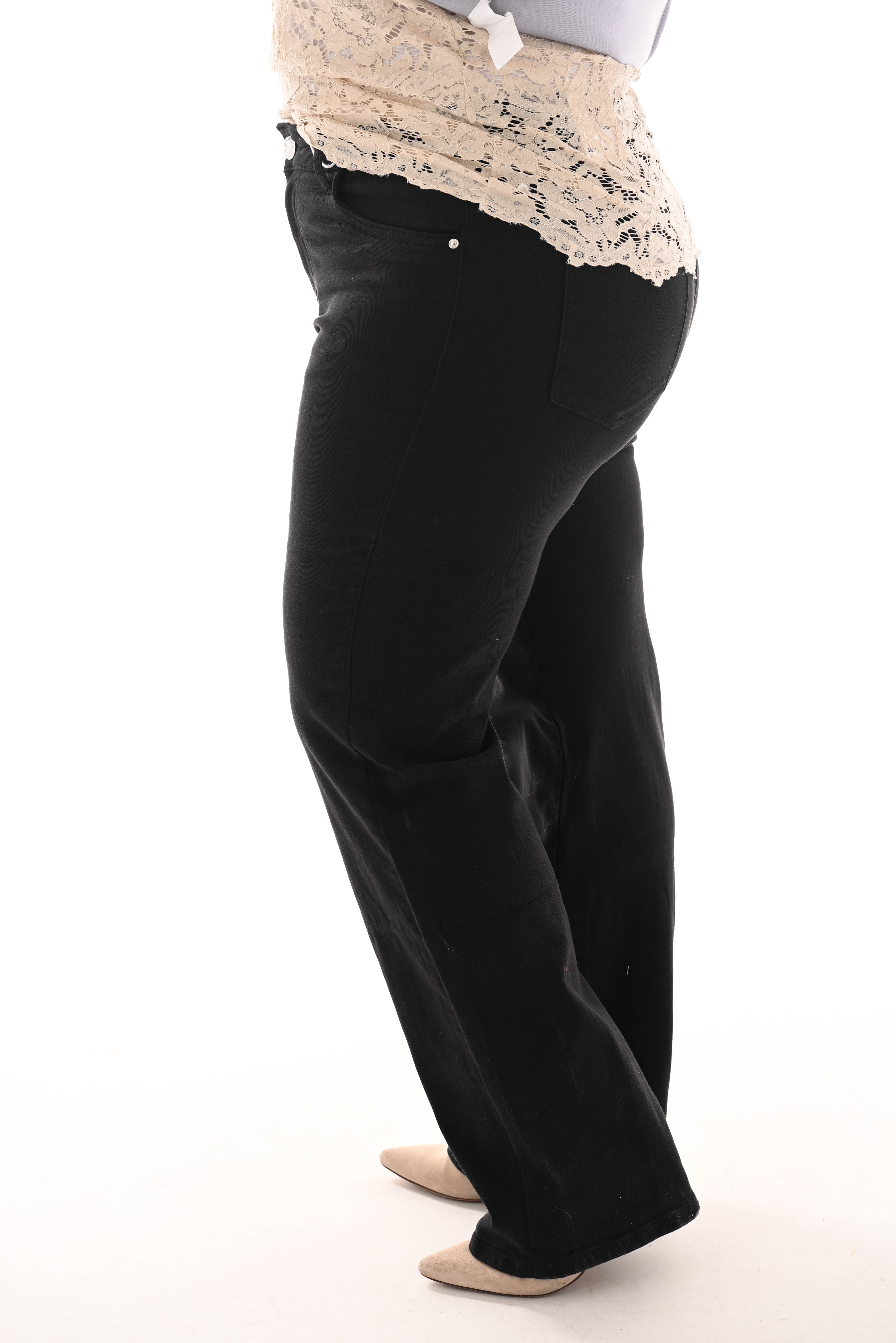 Nova jeans straight fit zwart