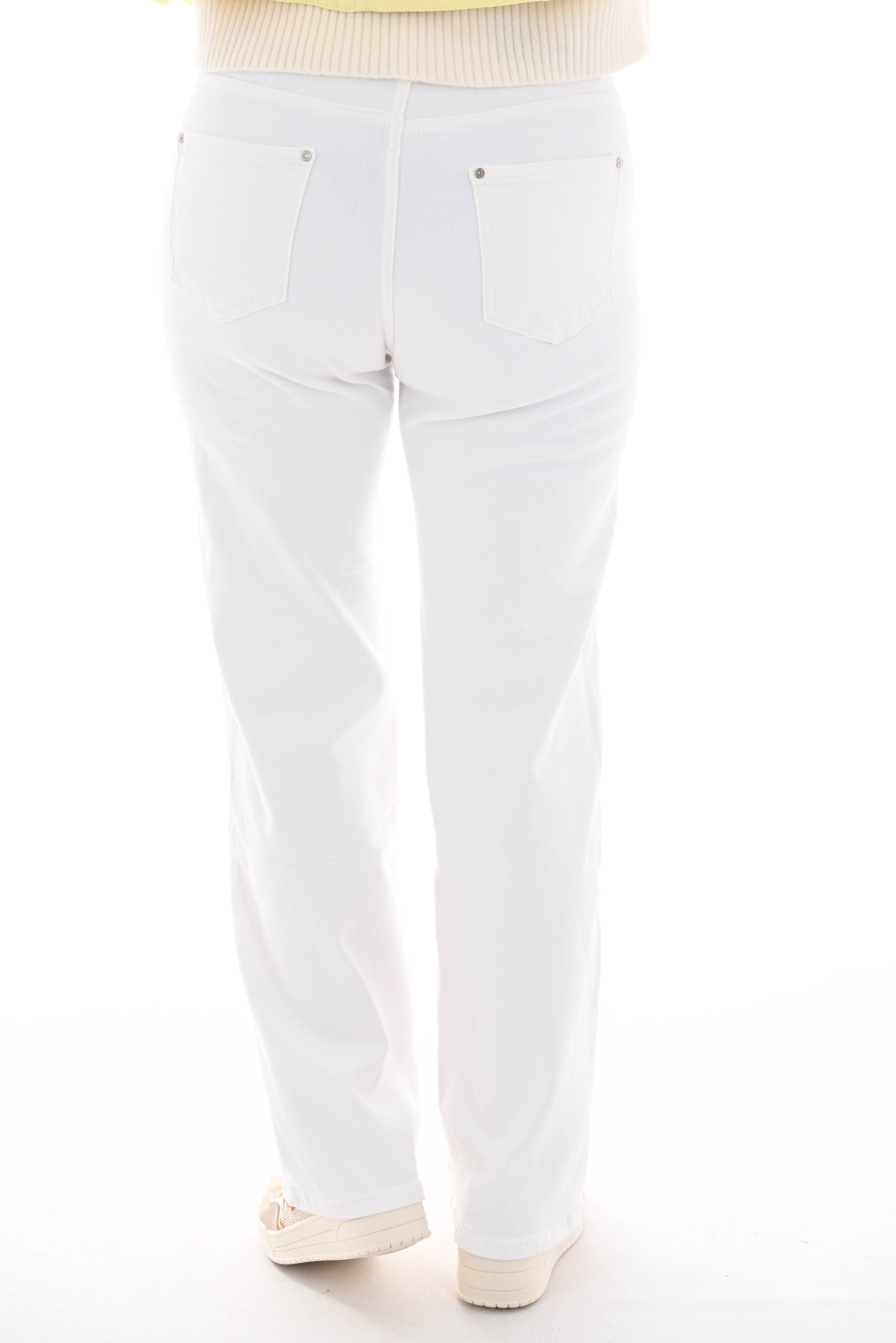 Nova jeans straight fit wit