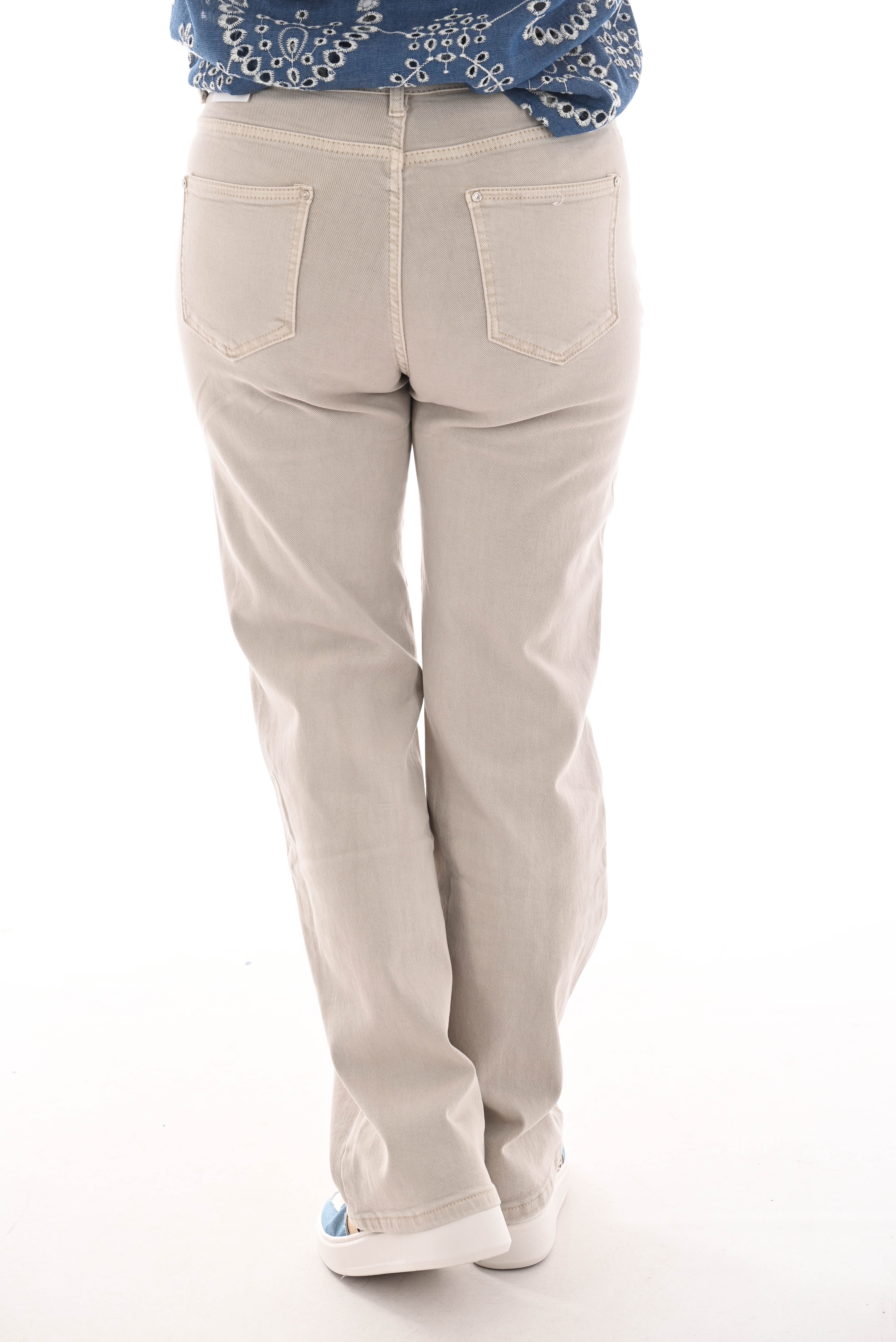 Nova jeans straight fit beige