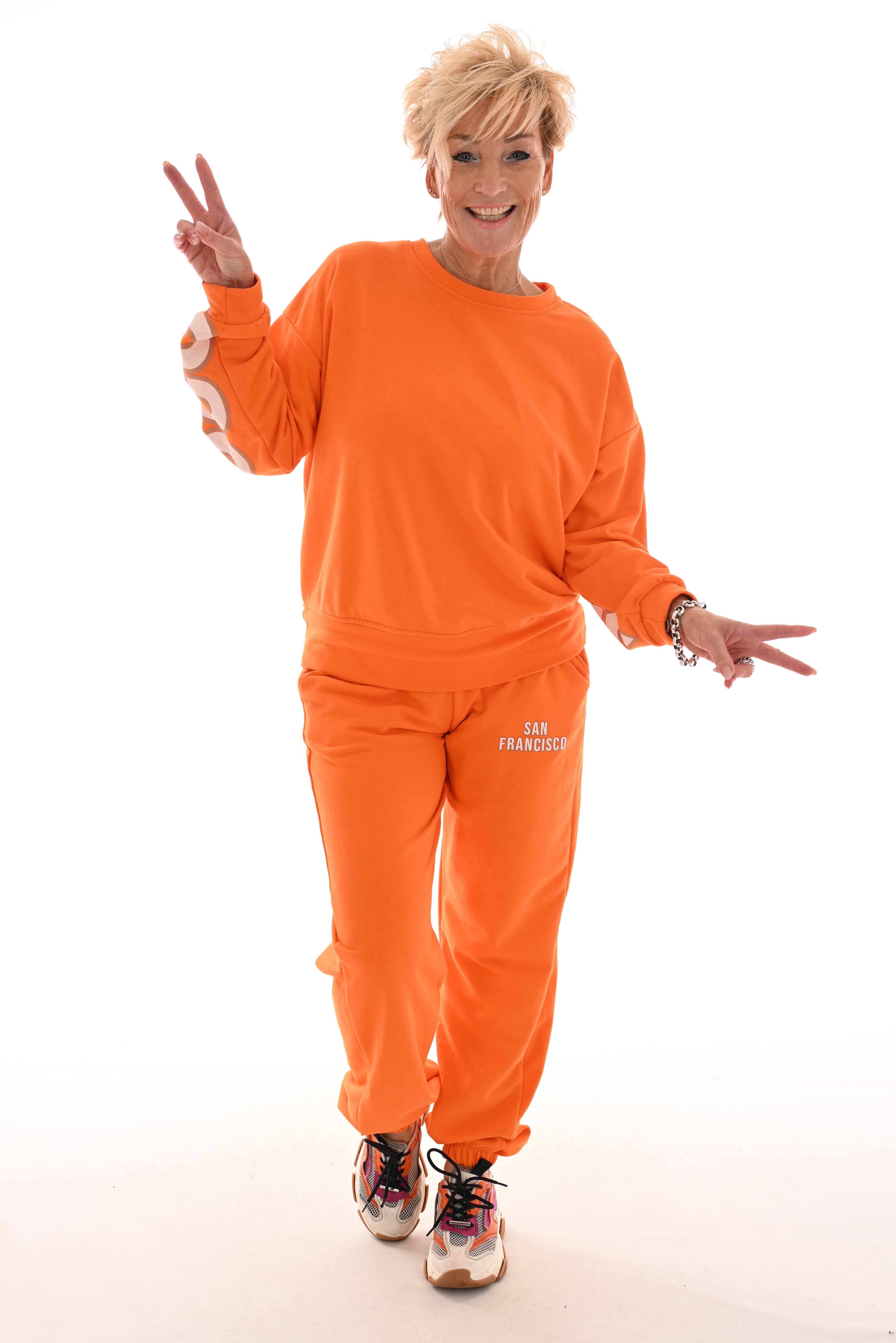 Tweedelig pak San Francisco oranje