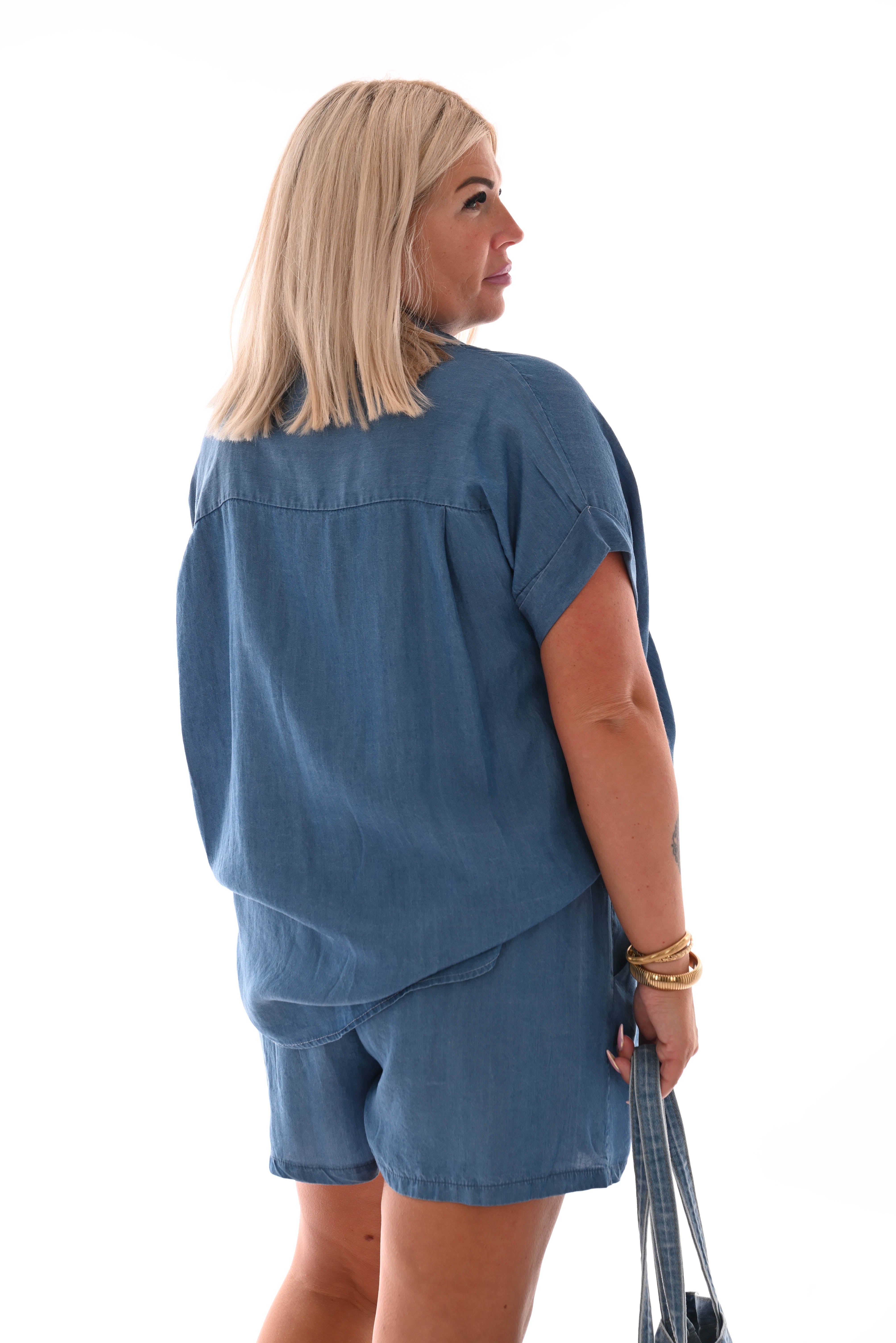 Jeans twinset donkerblauw