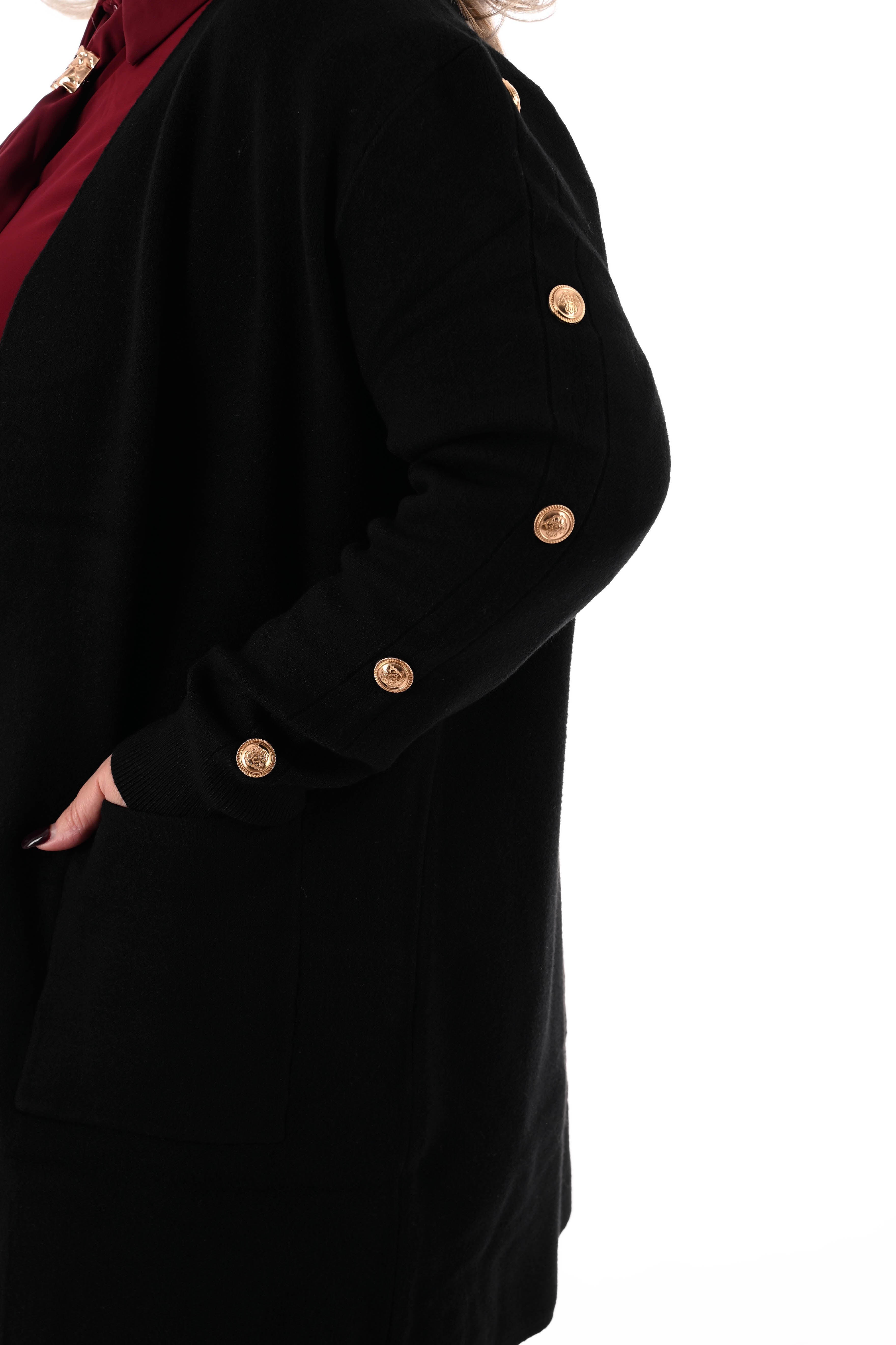 Vest gouden knopen zwart