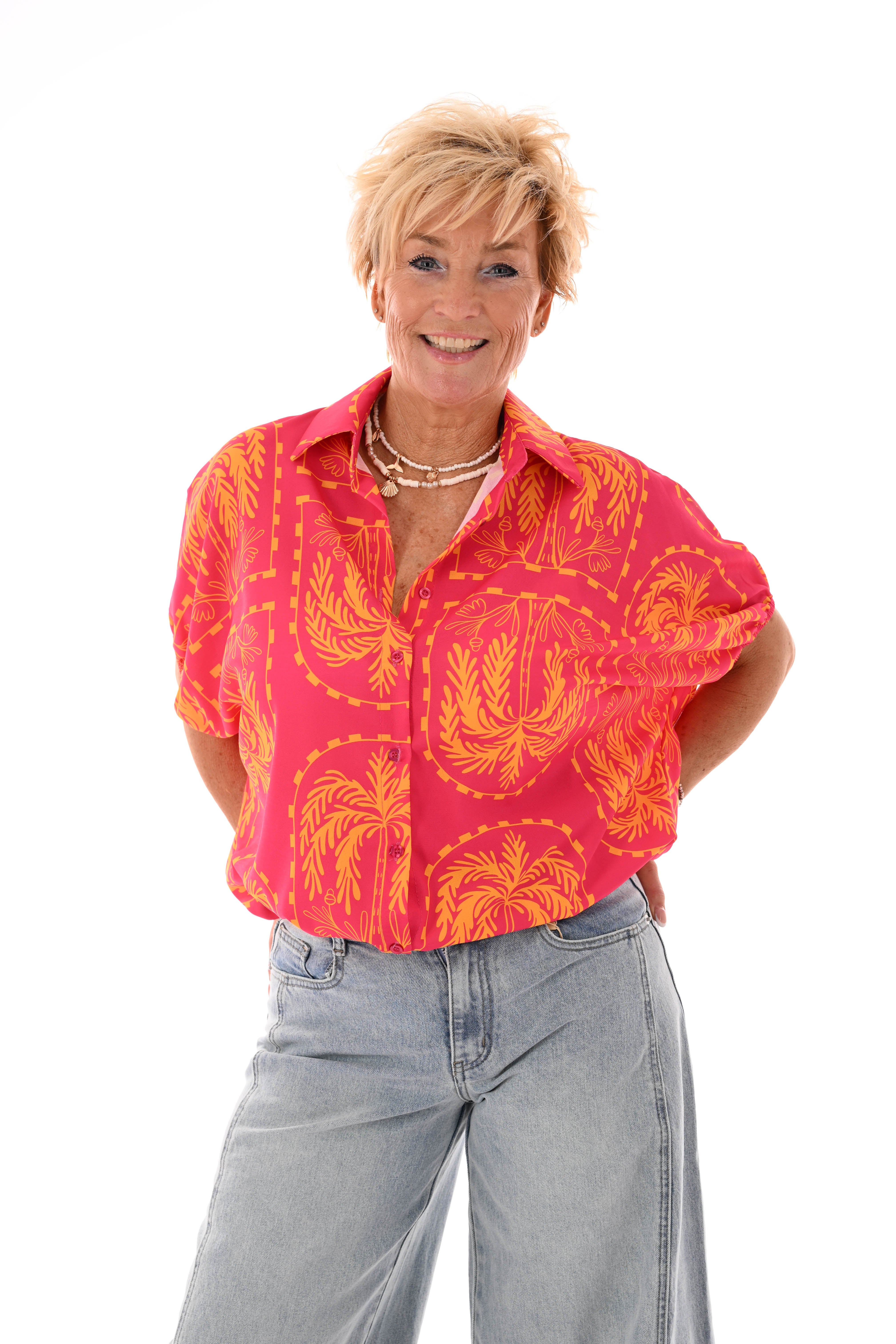 Blouse tropical fuchsia