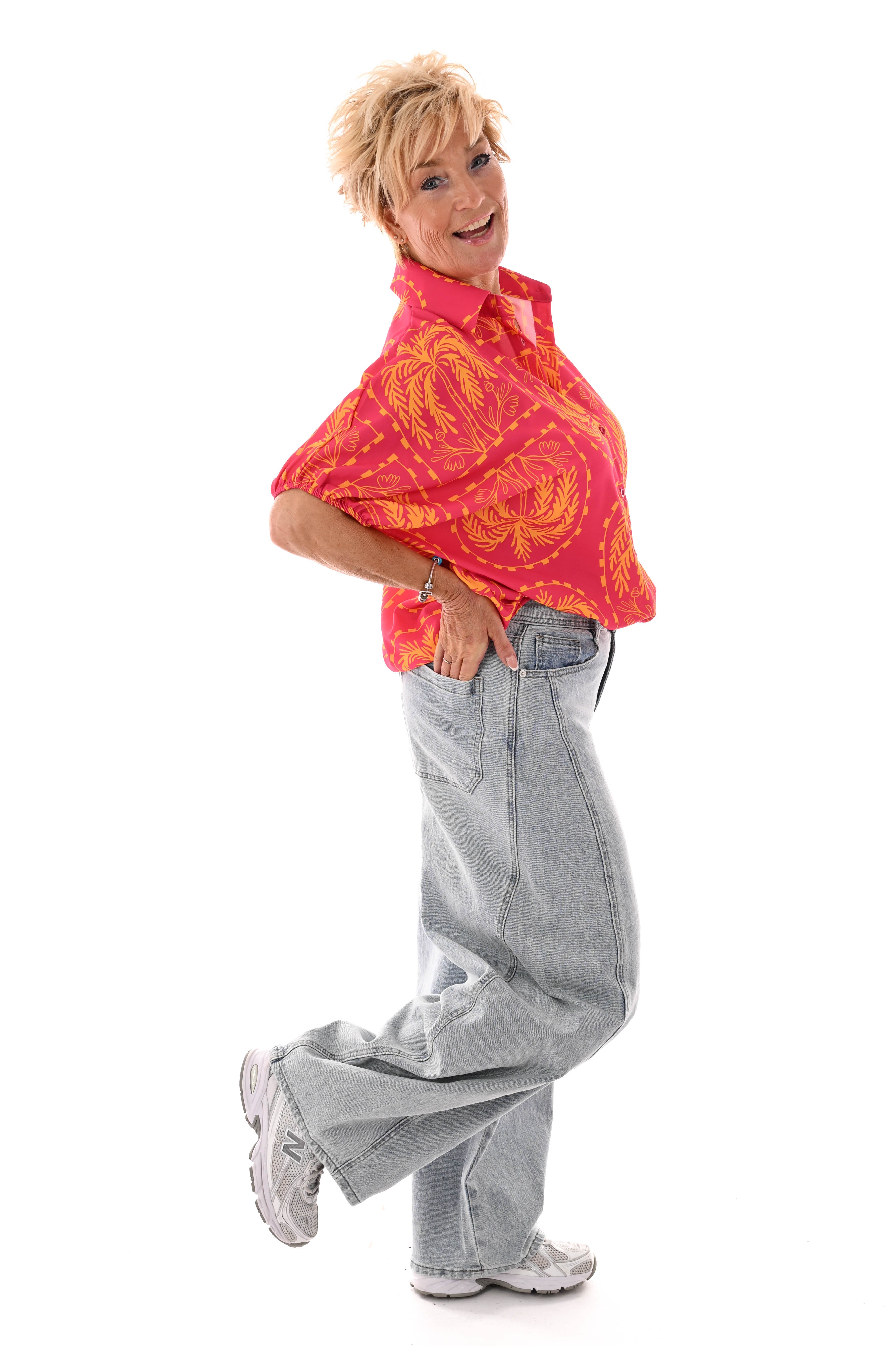 Blouse tropical fuchsia