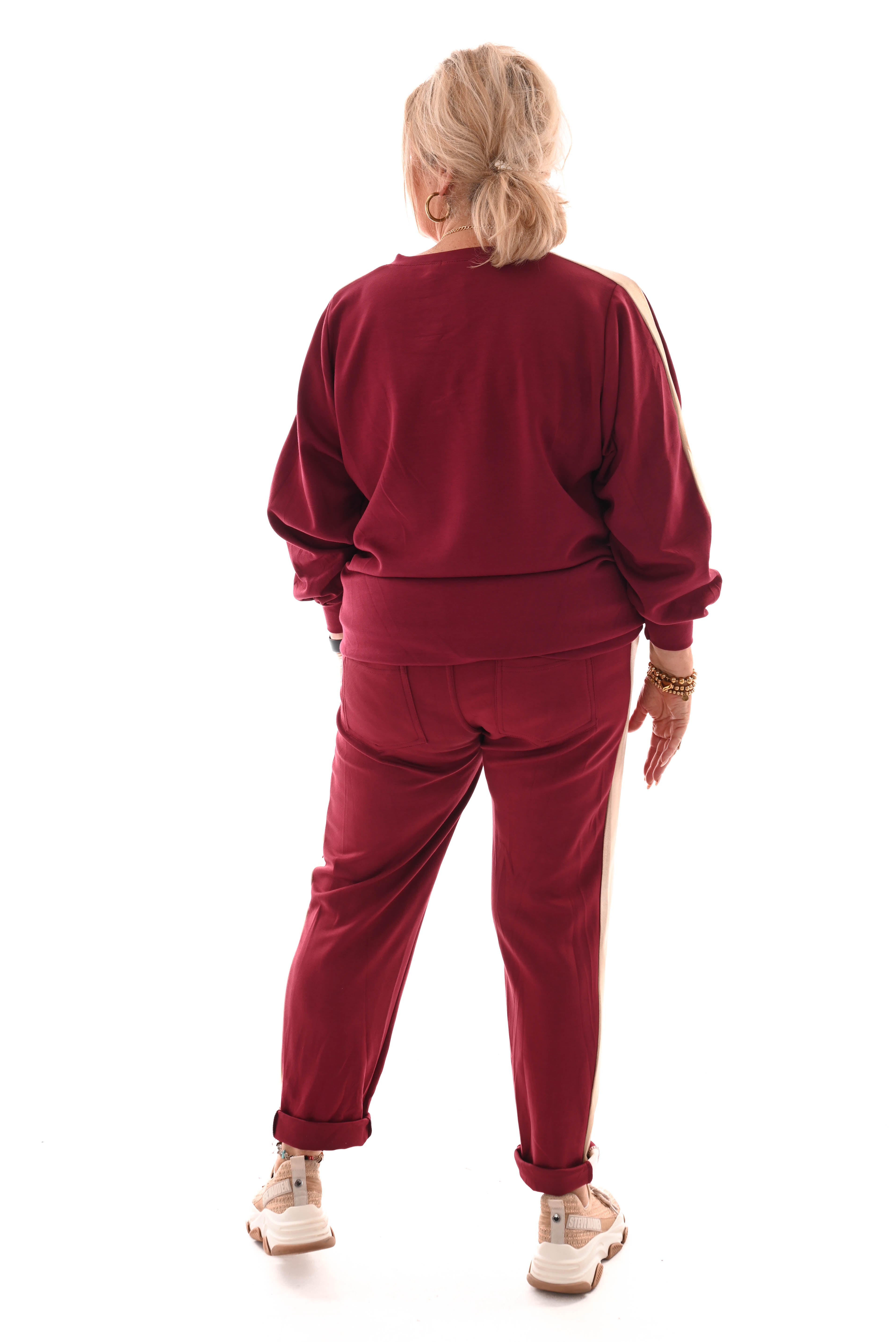 Tweedelig pak dieren mix gouden bies comfy bordeaux
