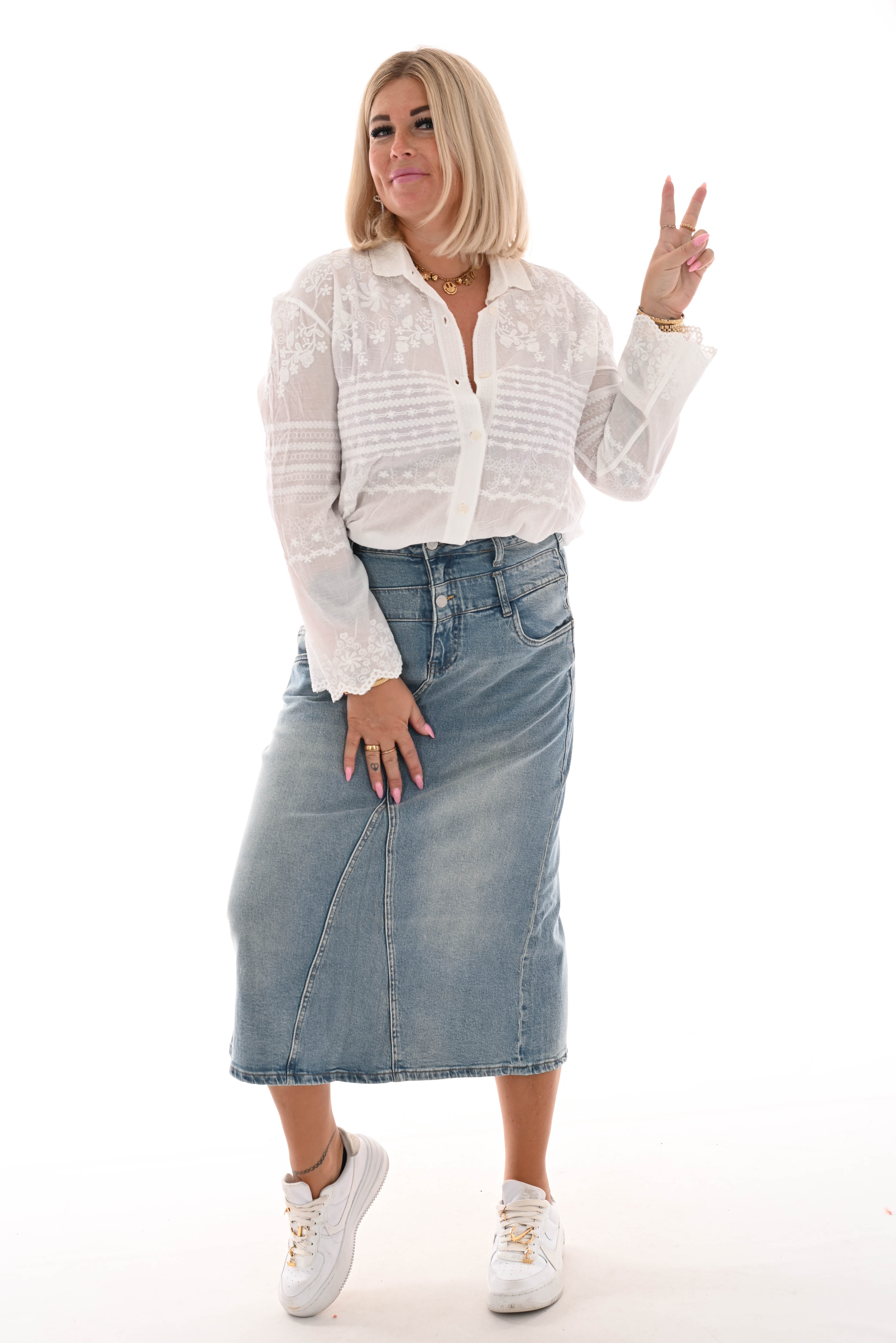 Toxic jeans rok stonewash