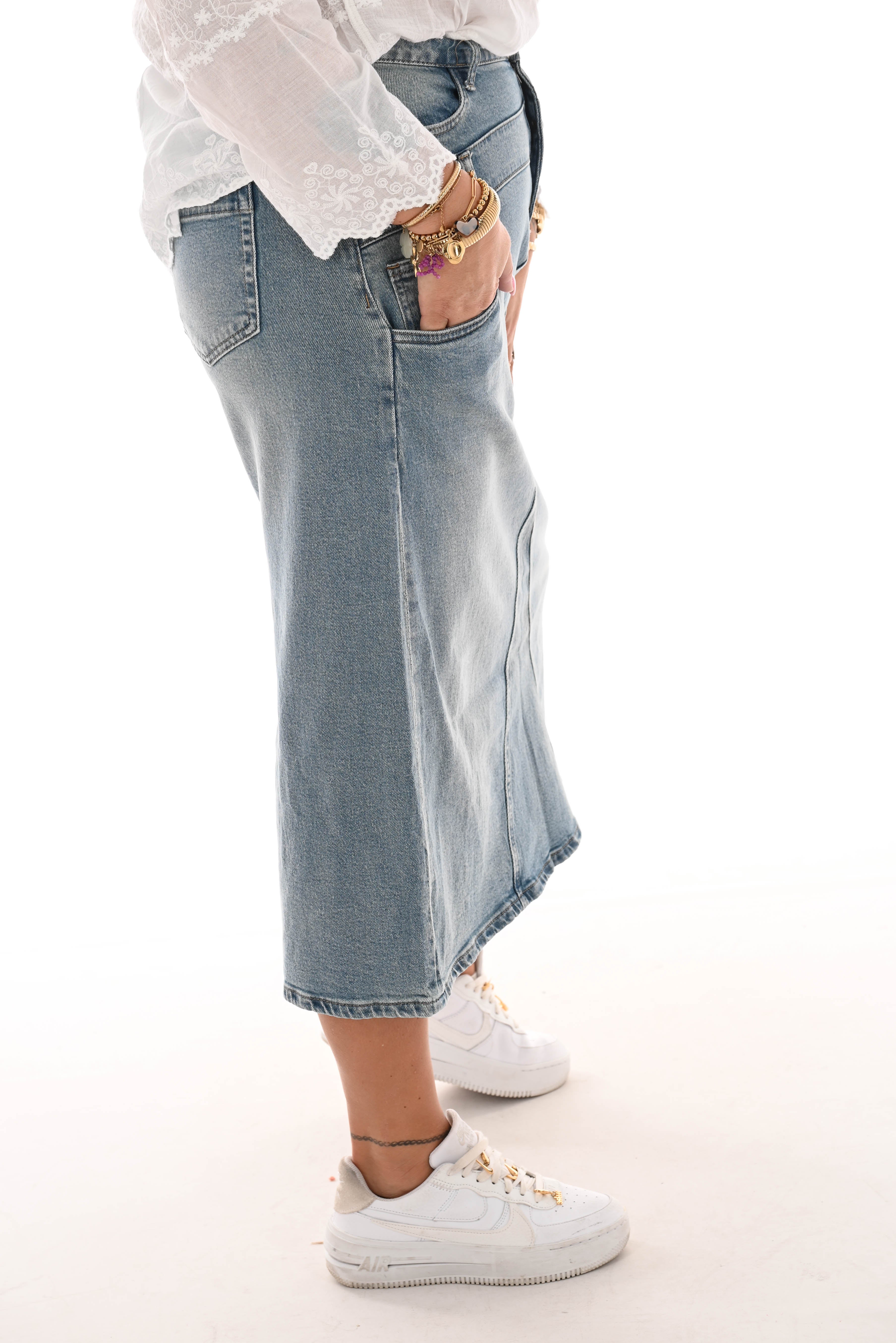 Toxic jeans rok stonewash