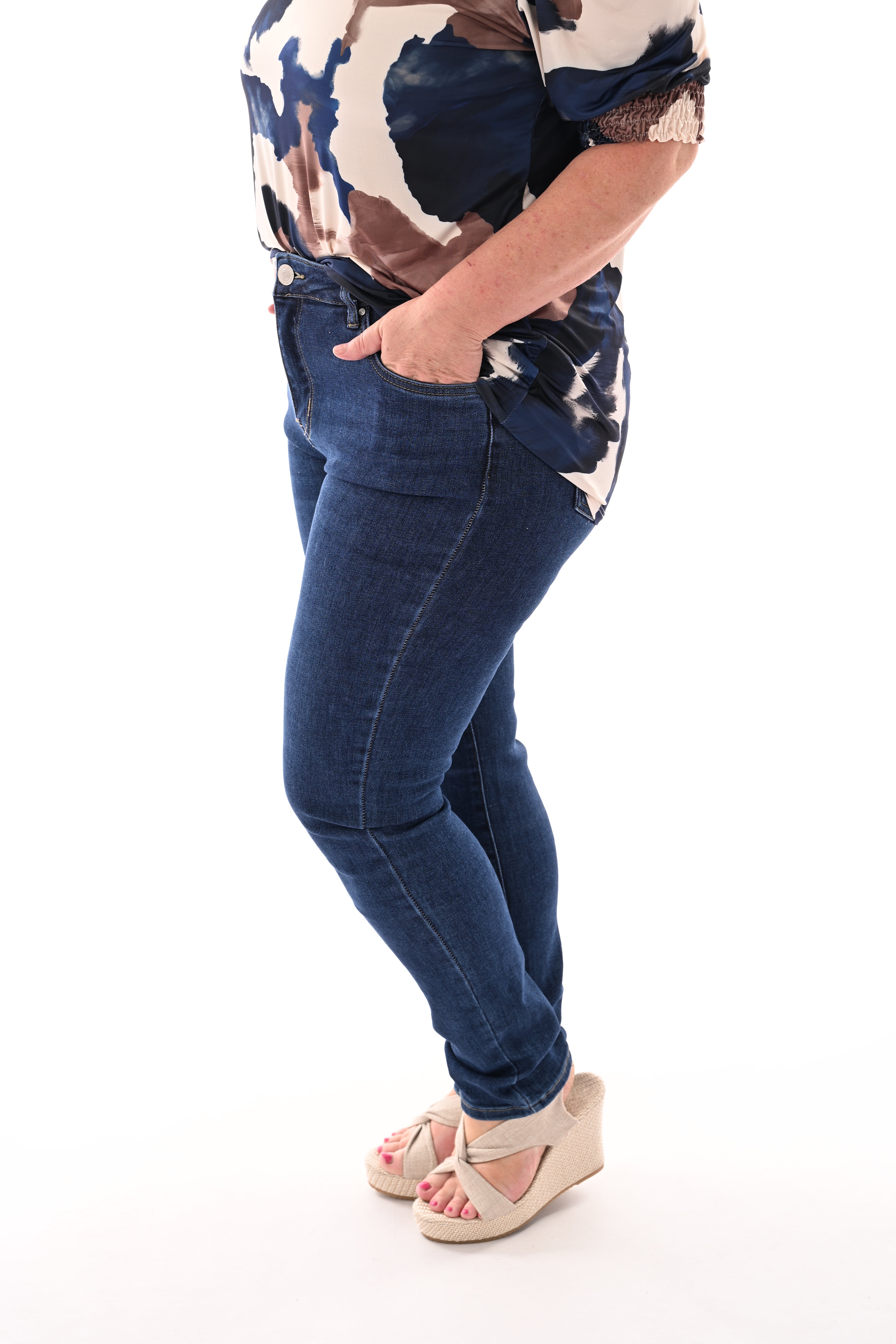 Goodies slim fit donkerblauw