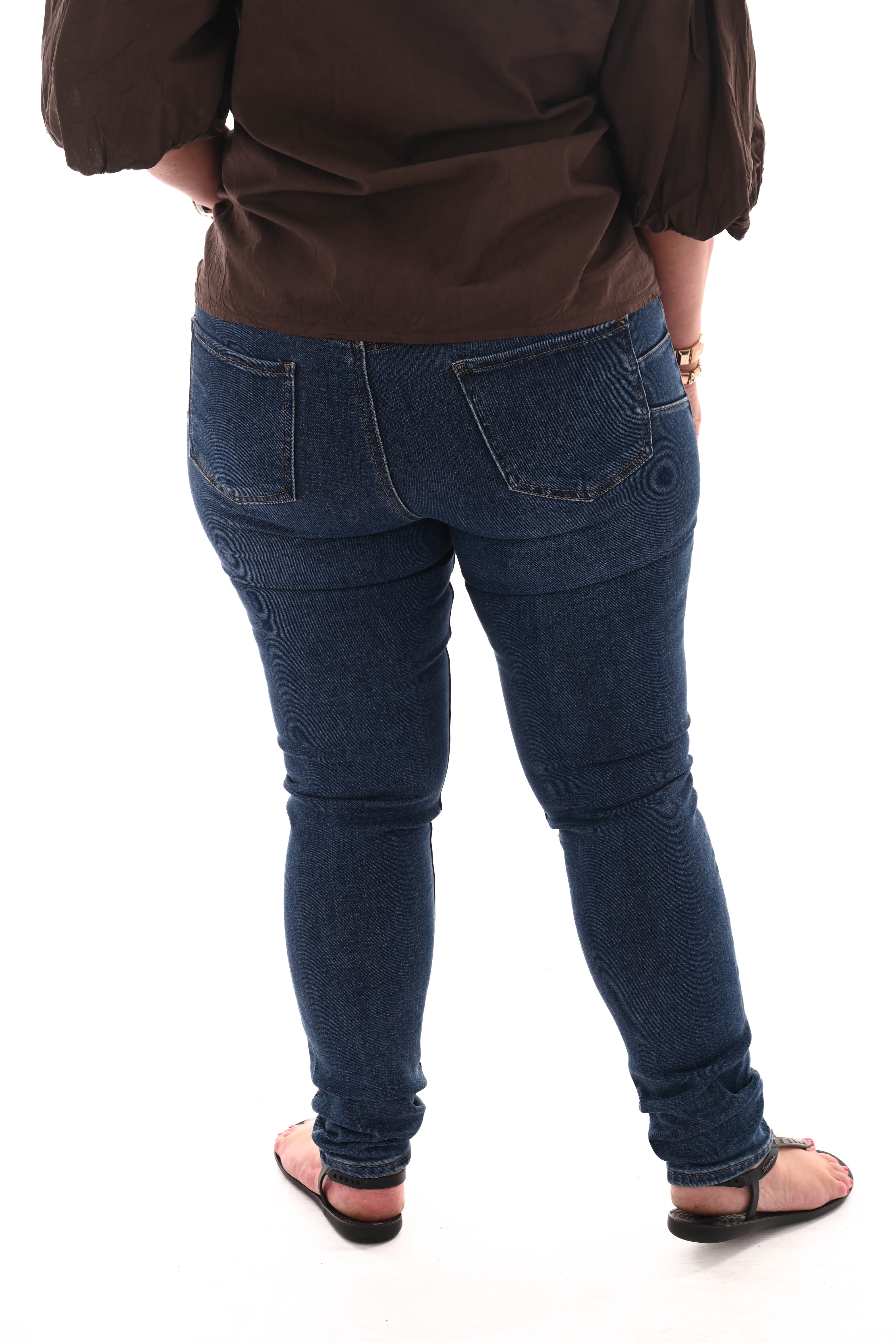 Goodies jeans skinny push-up donkerblauw