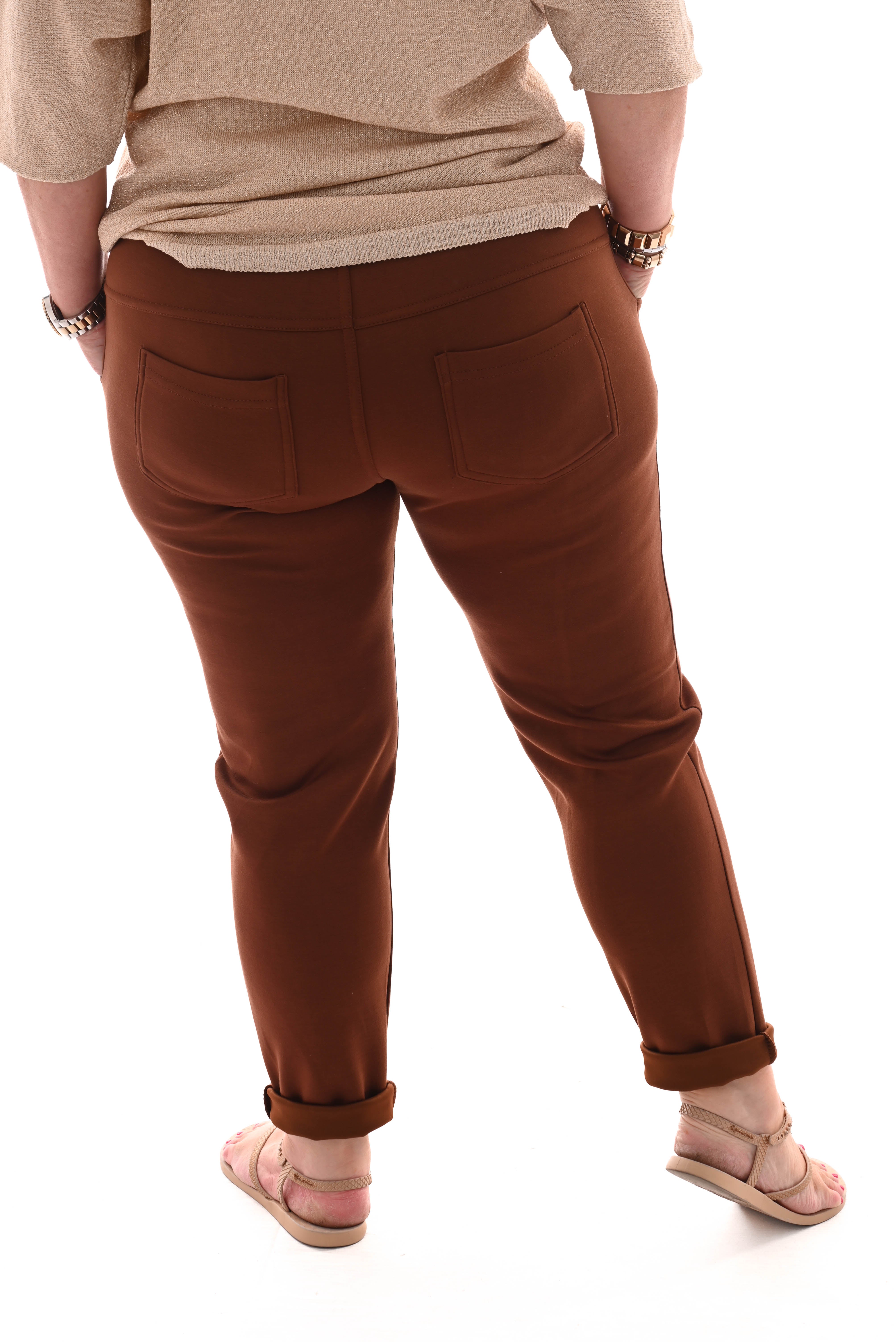 Jogger uni met strik bruin