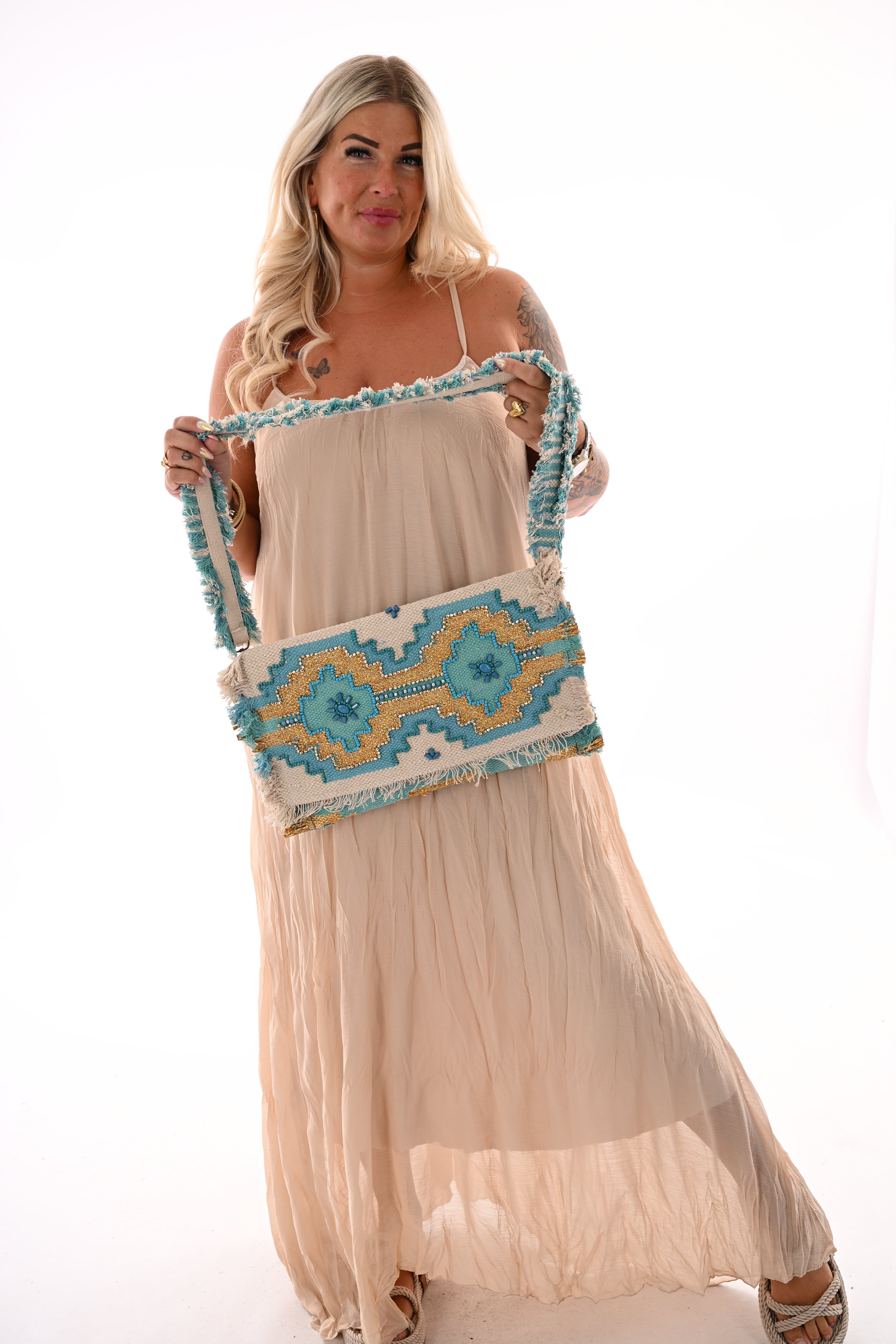 Tas aztec blauw